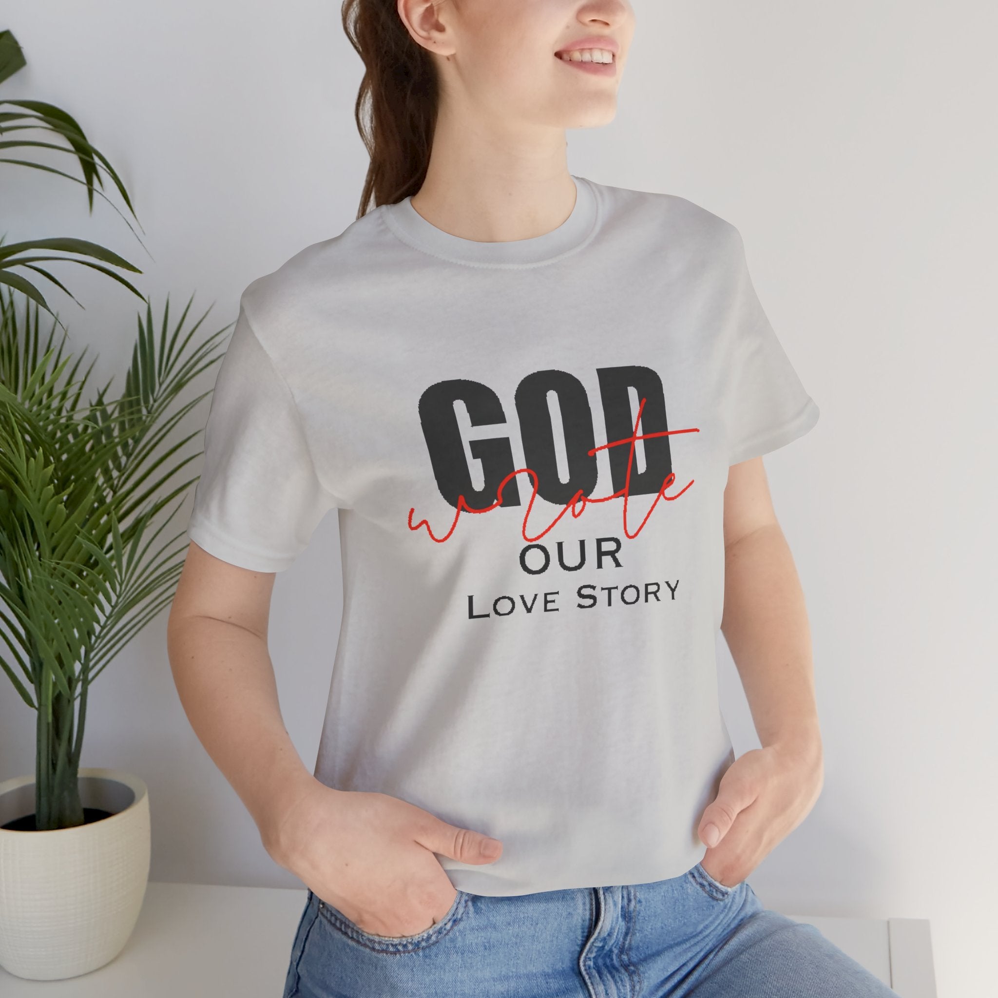 God Wrote Our Love Story Couple's T-Shirt