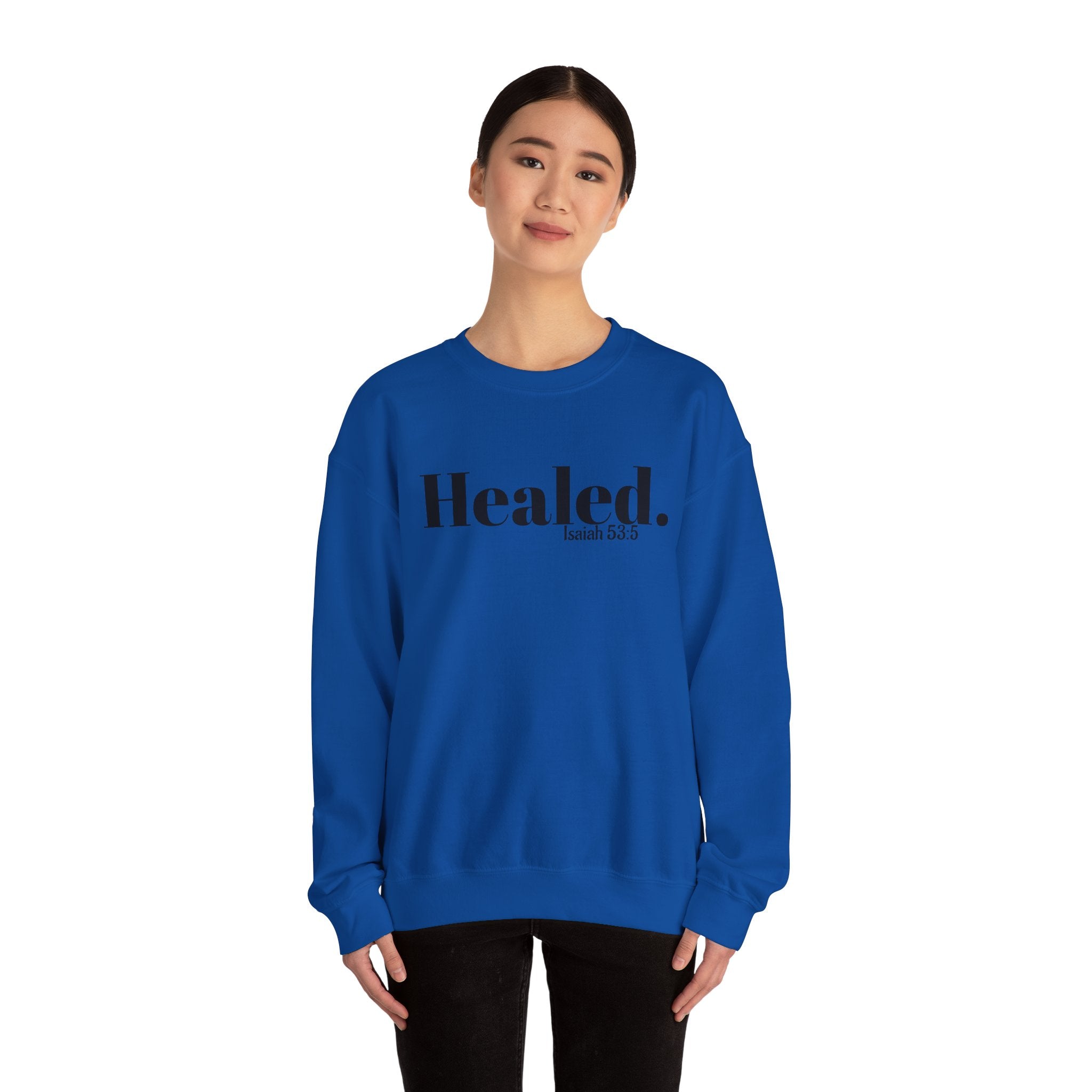 Healed. And Renewed Unisex Crewneck Sweatshirt