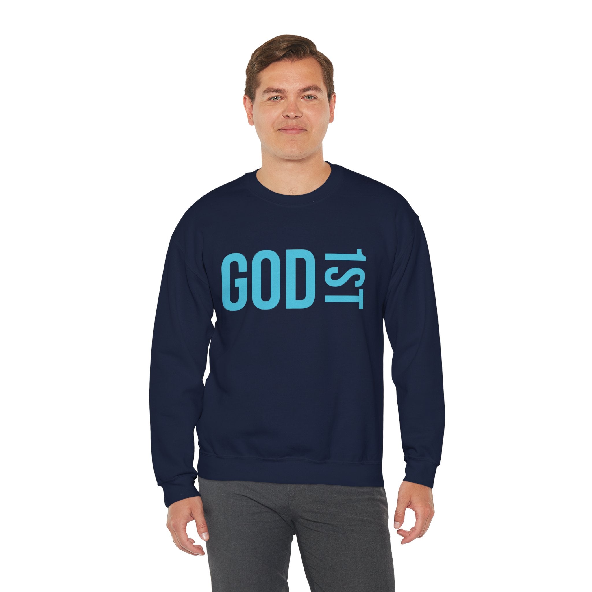 God 1st -Then Me Unisex Crewneck Sweatshirt