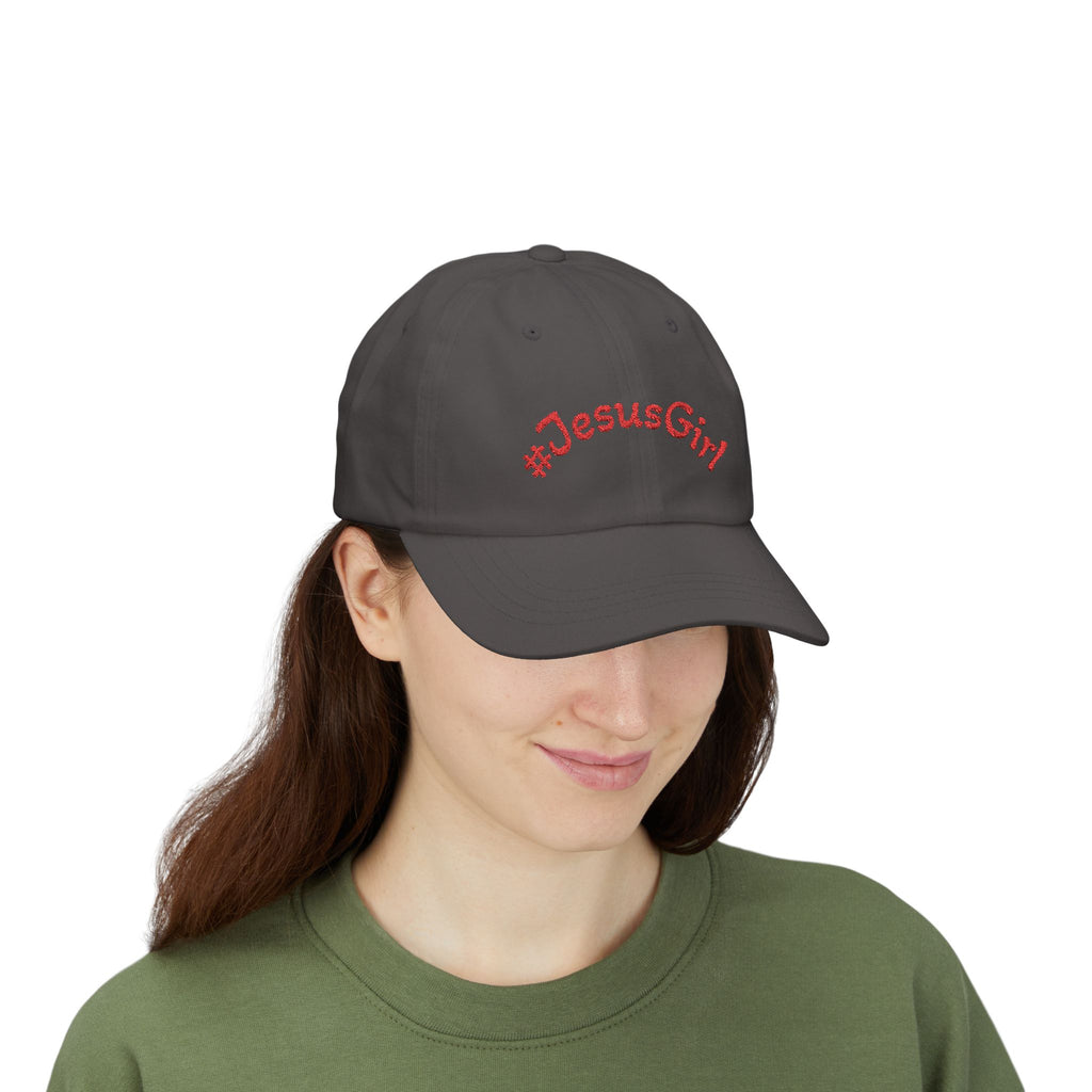 Jesus Girl Classic Dad Cap — Faith-Based Embroidered Baseball Hat