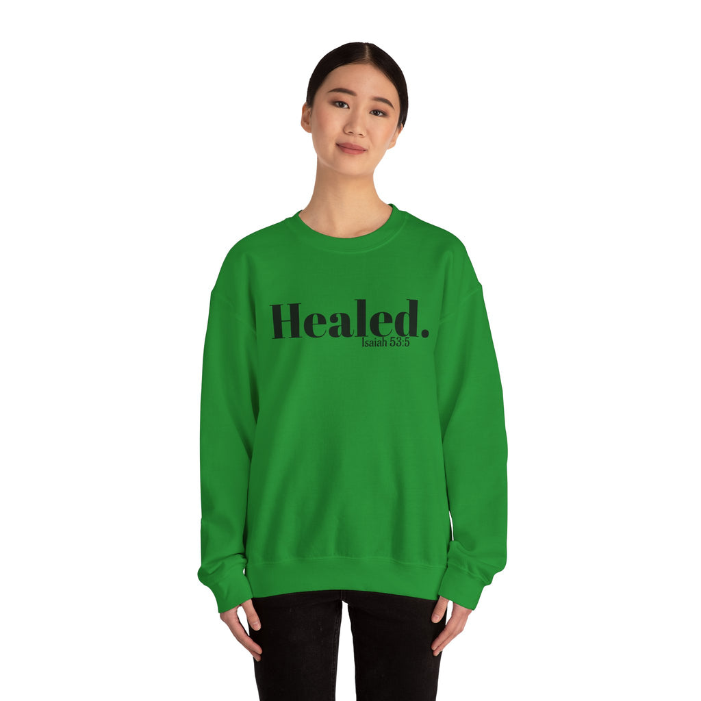 Healed. And Renewed Unisex Crewneck Sweatshirt