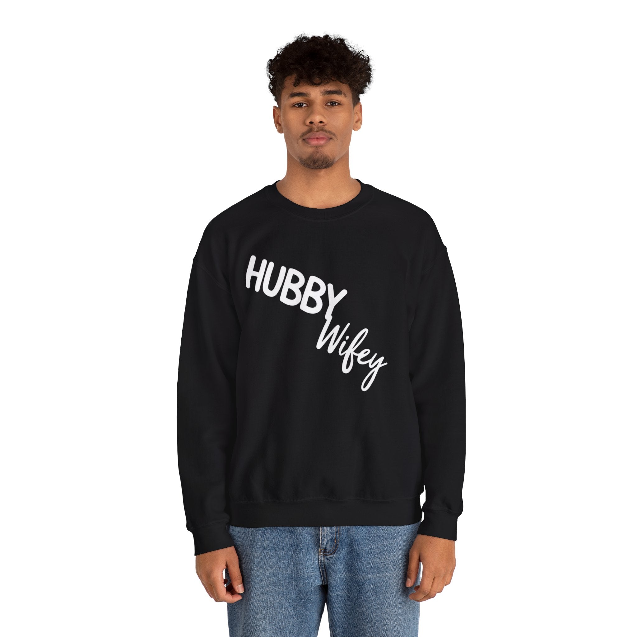 Hubby Wifey Crewneck Couple’s Sweatshirt
