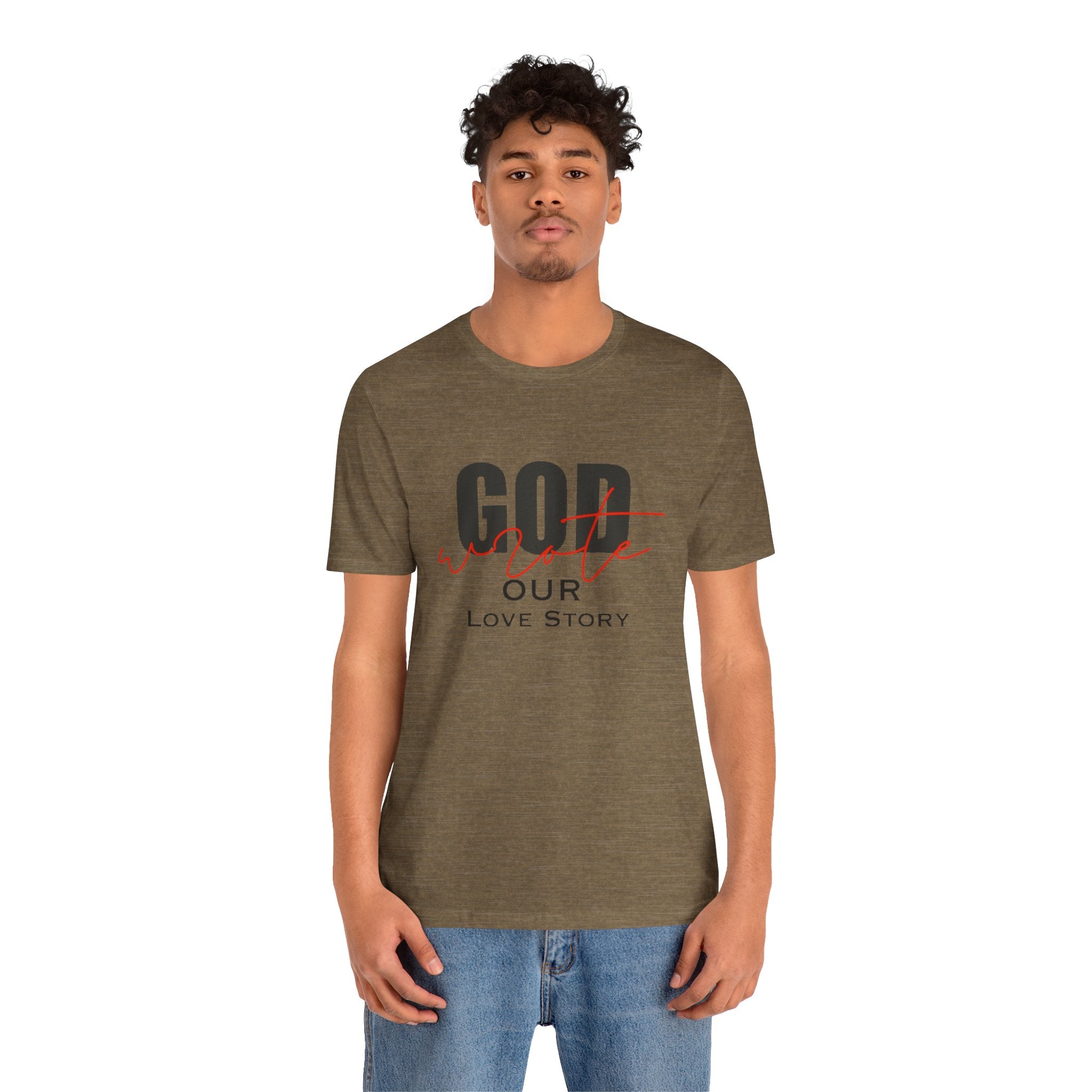 God Wrote Our Love Story Couple's T-Shirt