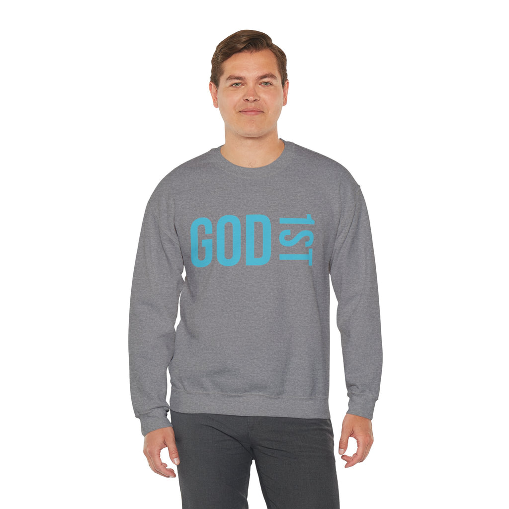 God 1st -Then Me Unisex Crewneck Sweatshirt