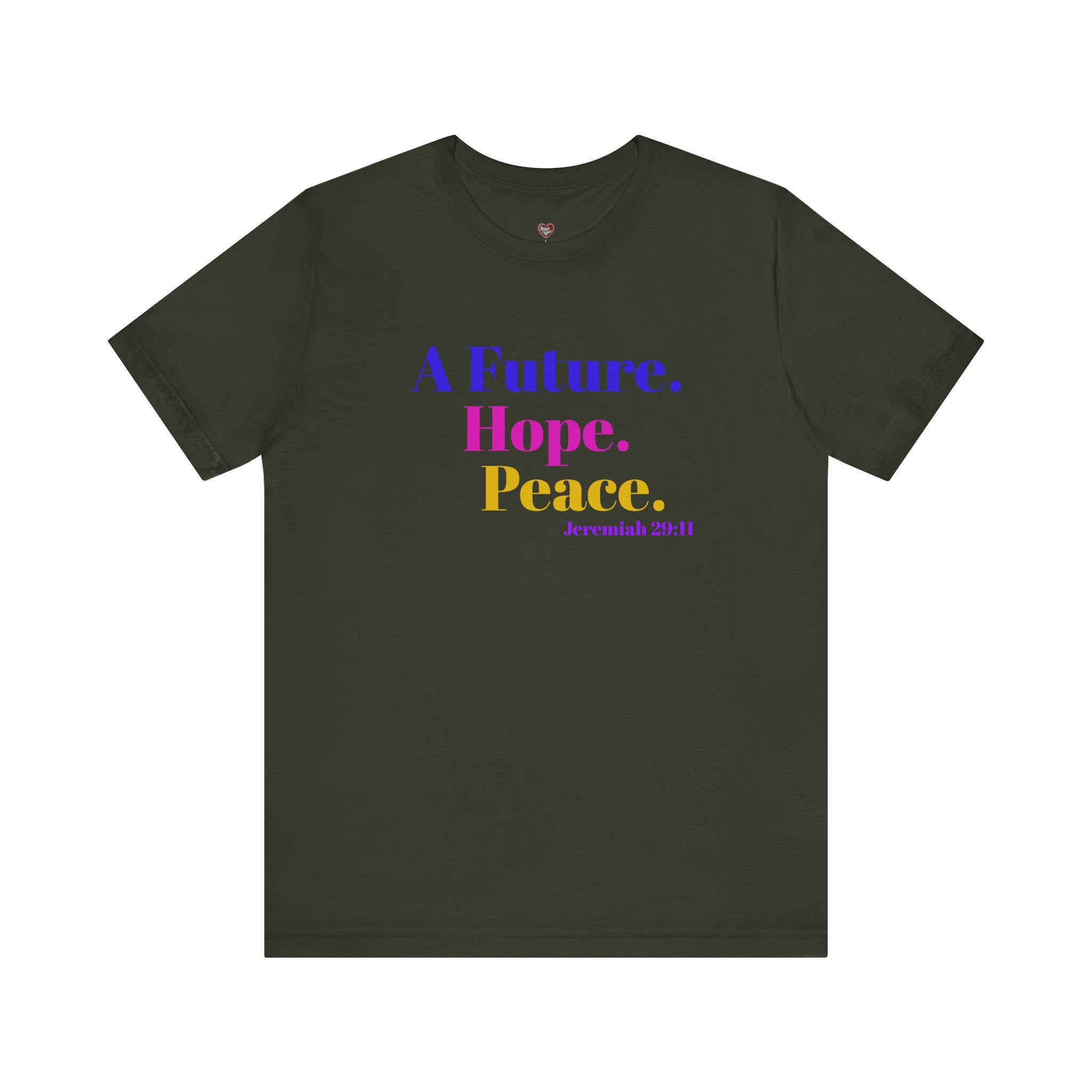 God's Promise - Hope, Future, & Peace Jeremiah 29:11 Unisex Tee