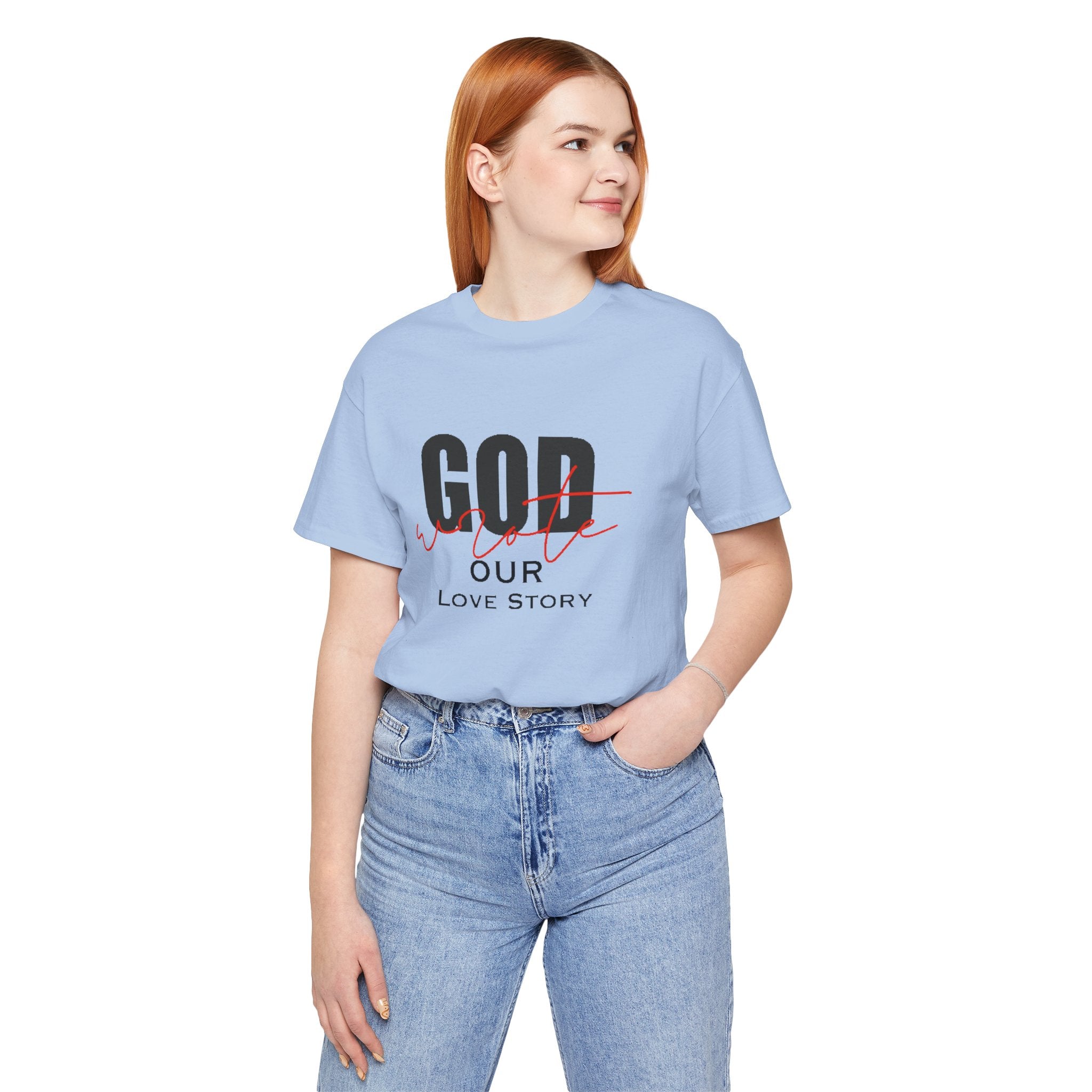 God Wrote Our Love Story Couple's T-Shirt