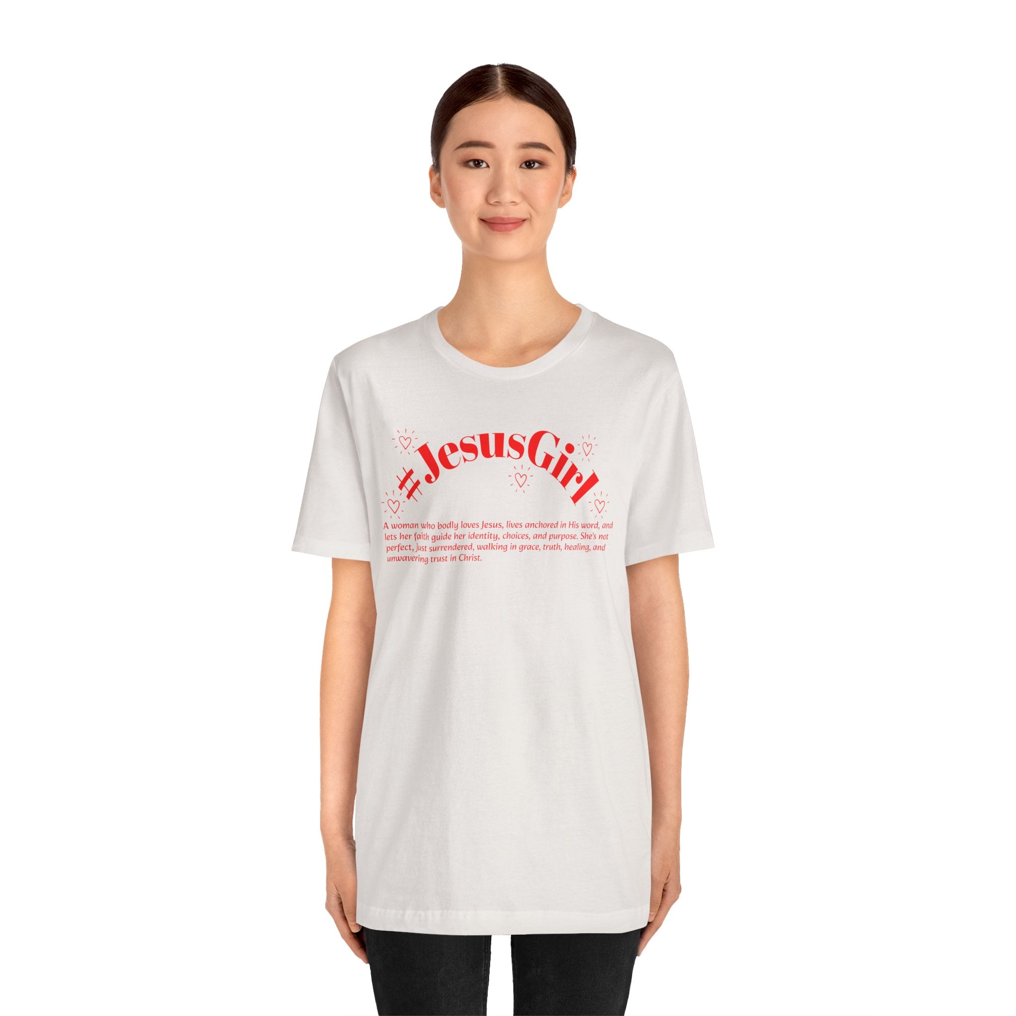 Jesus Girl Definition T-Shirt — #JesusGirl Faith Tee