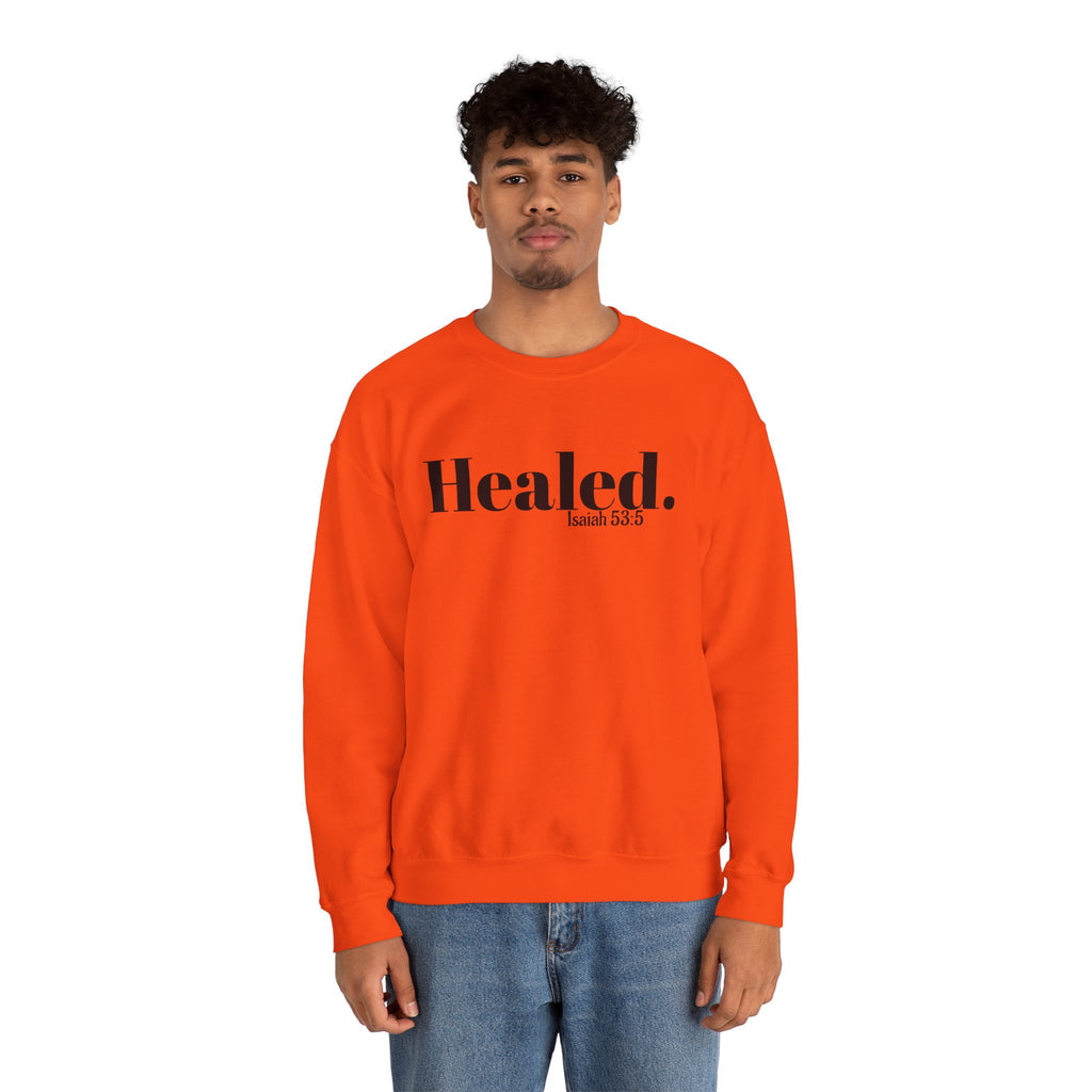 Healed. And Renewed Unisex Crewneck Sweatshirt
