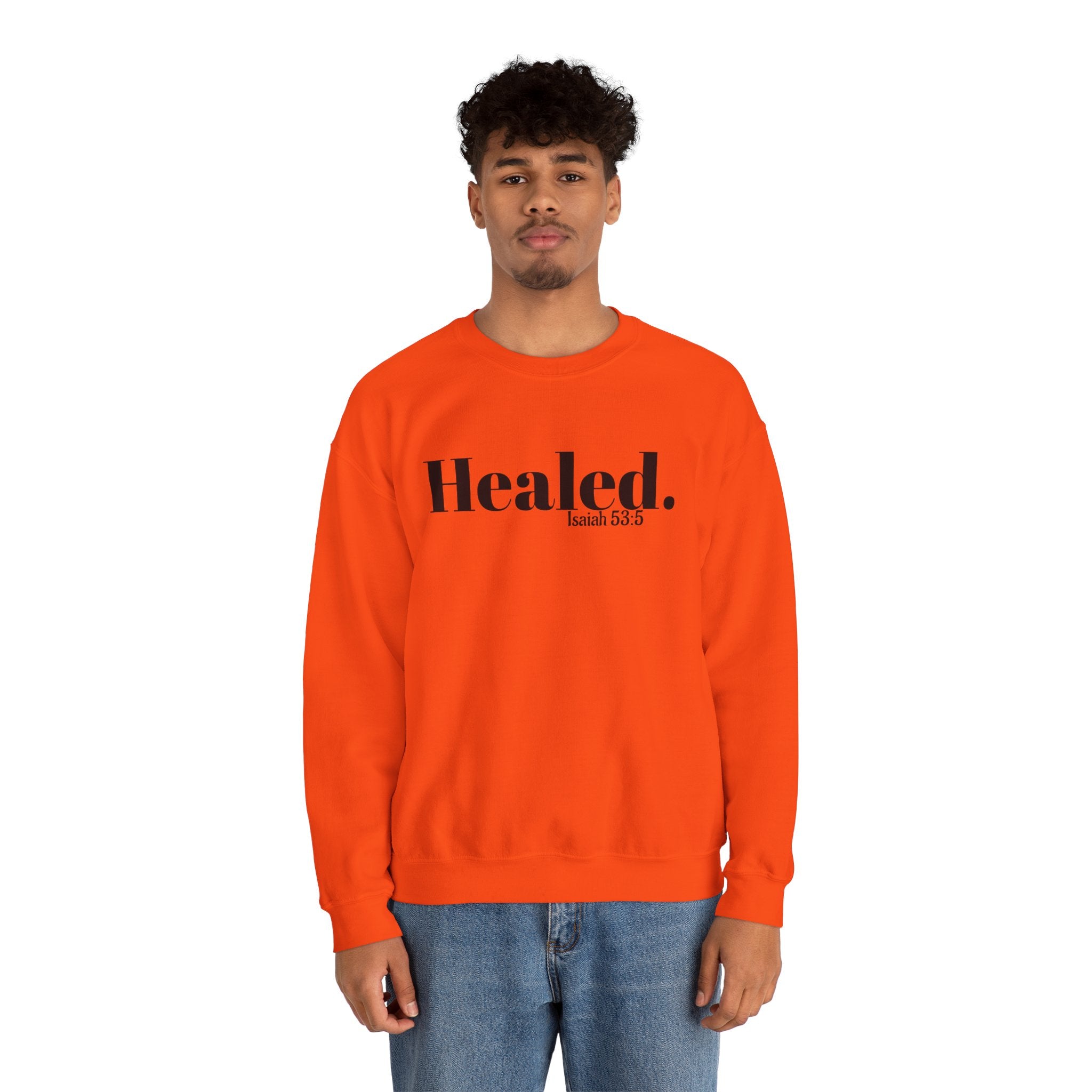 Healed. And Renewed Unisex Crewneck Sweatshirt