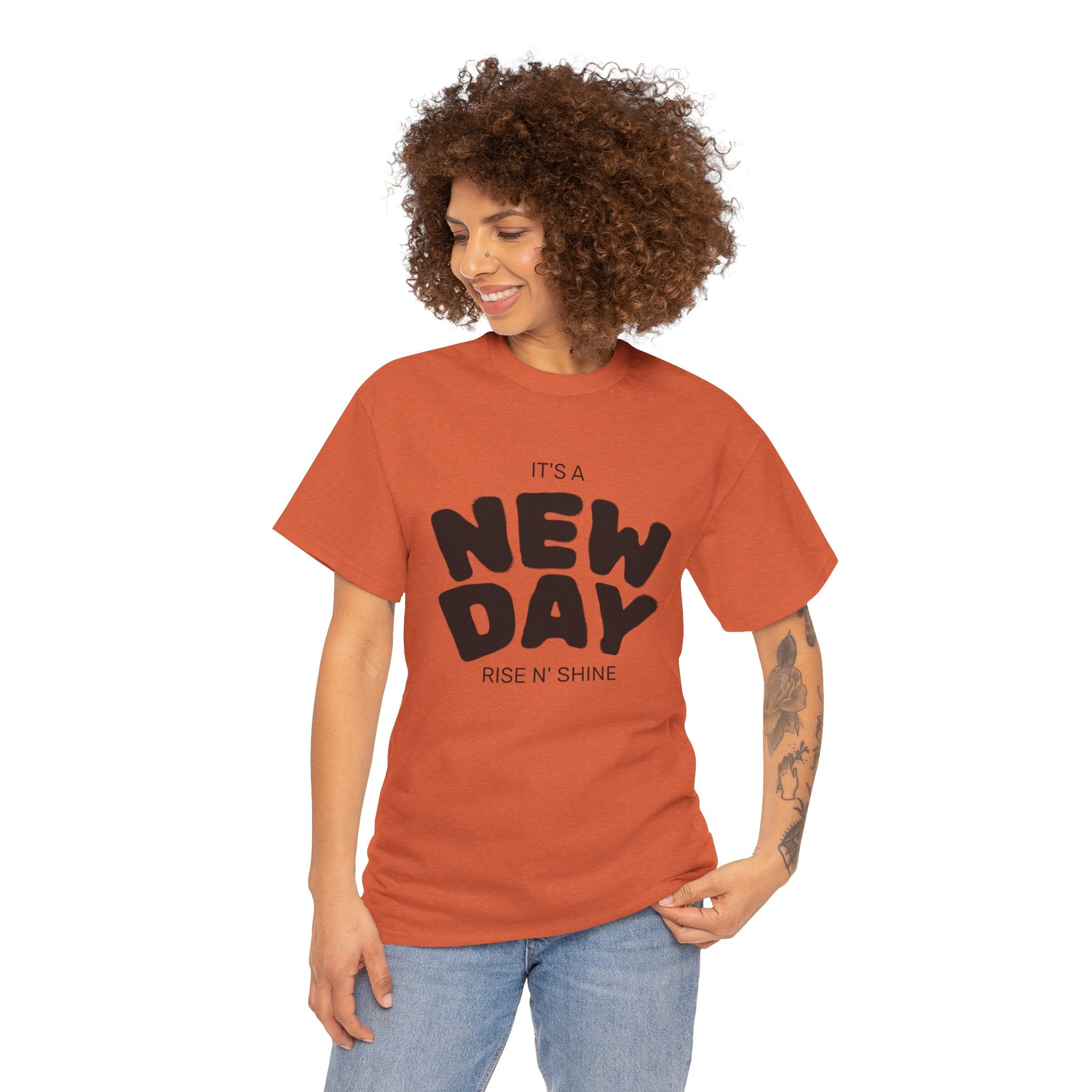 It's a New Day - Renewed And Restored Unisex Heavy Cotton Tee