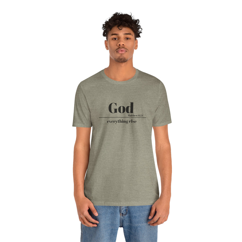 God Then Everything Else Jersey Unisex Tee