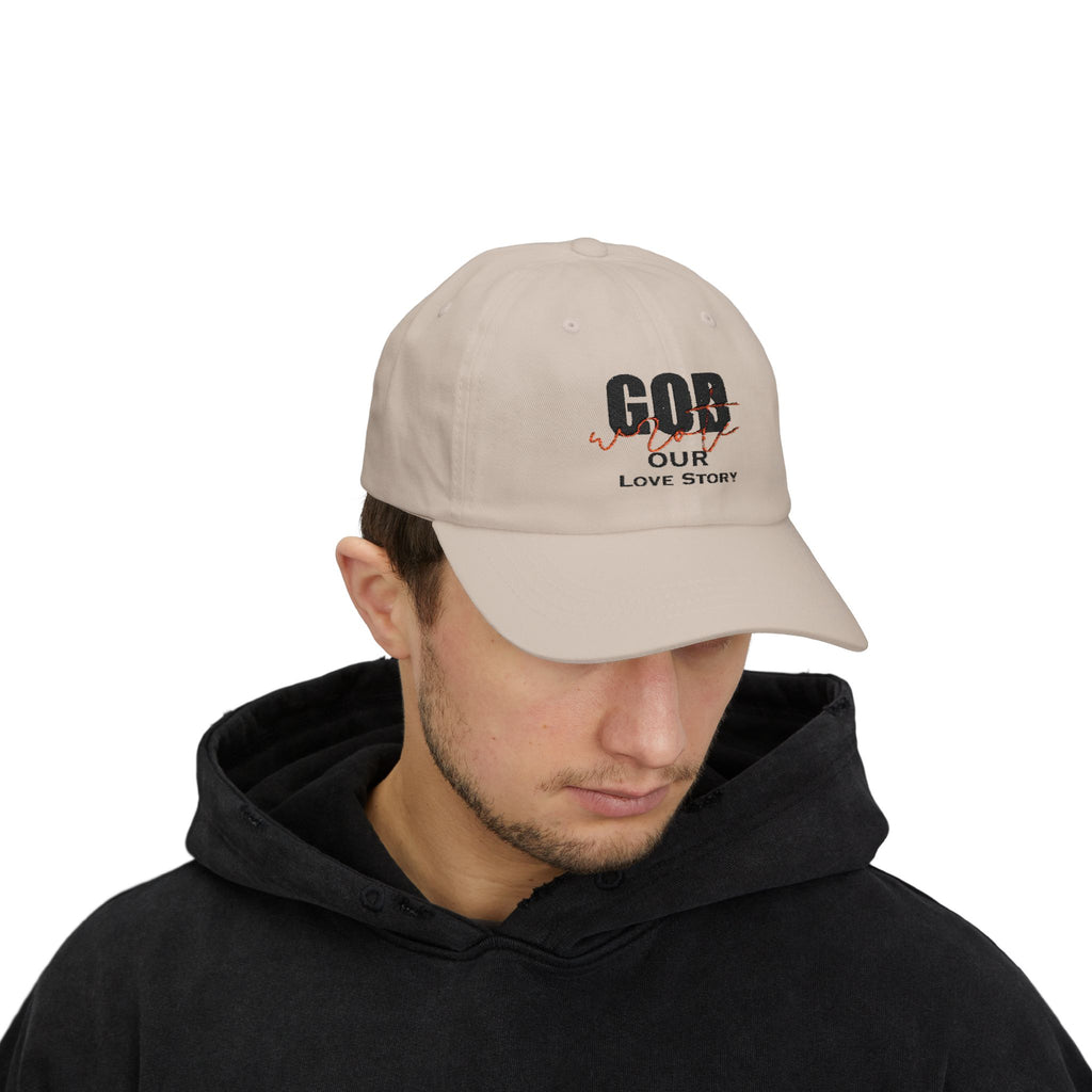 God Wrote Our Love Story Couple's Embroidery Baseball Hat