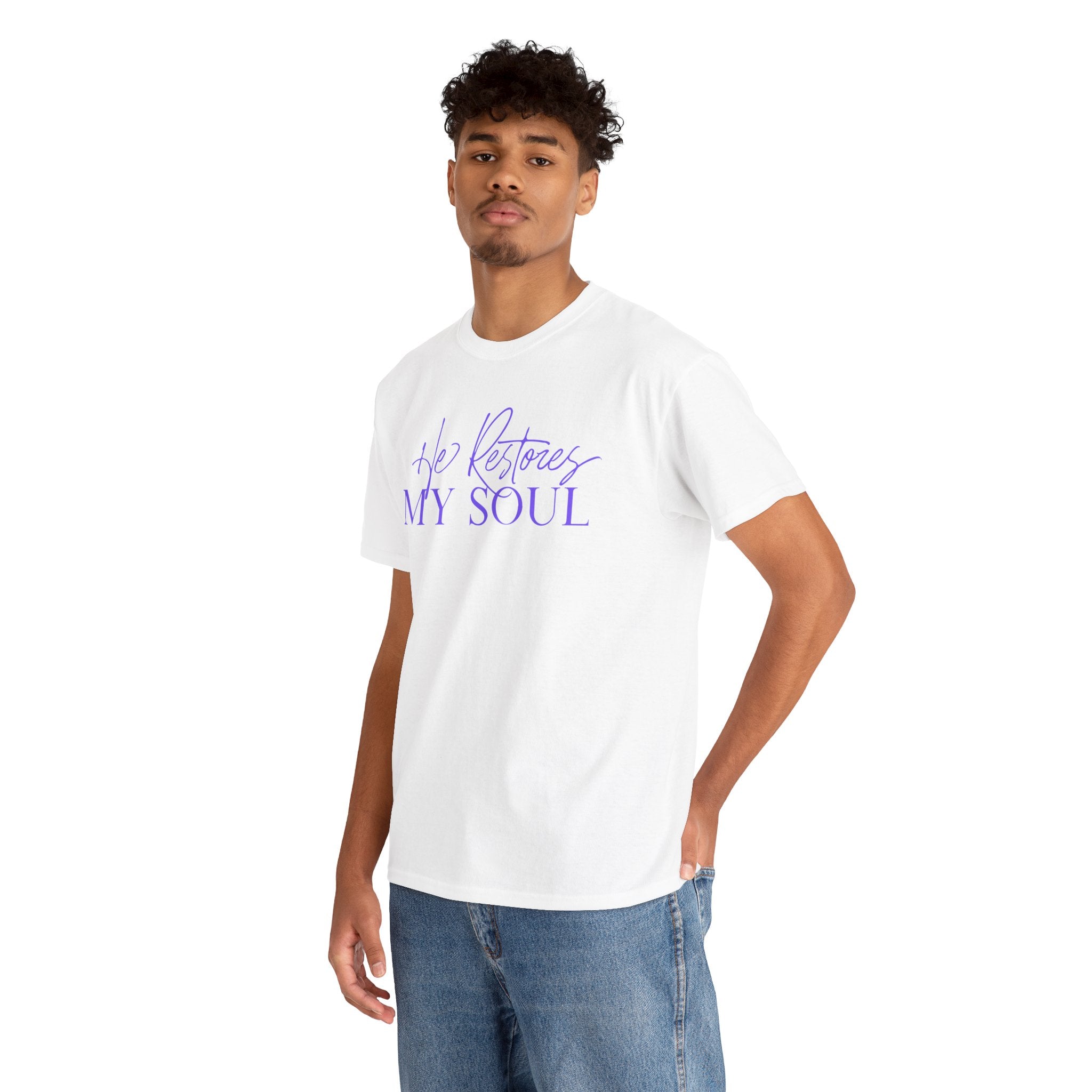 He Restores My Soul Faith T-Shirt