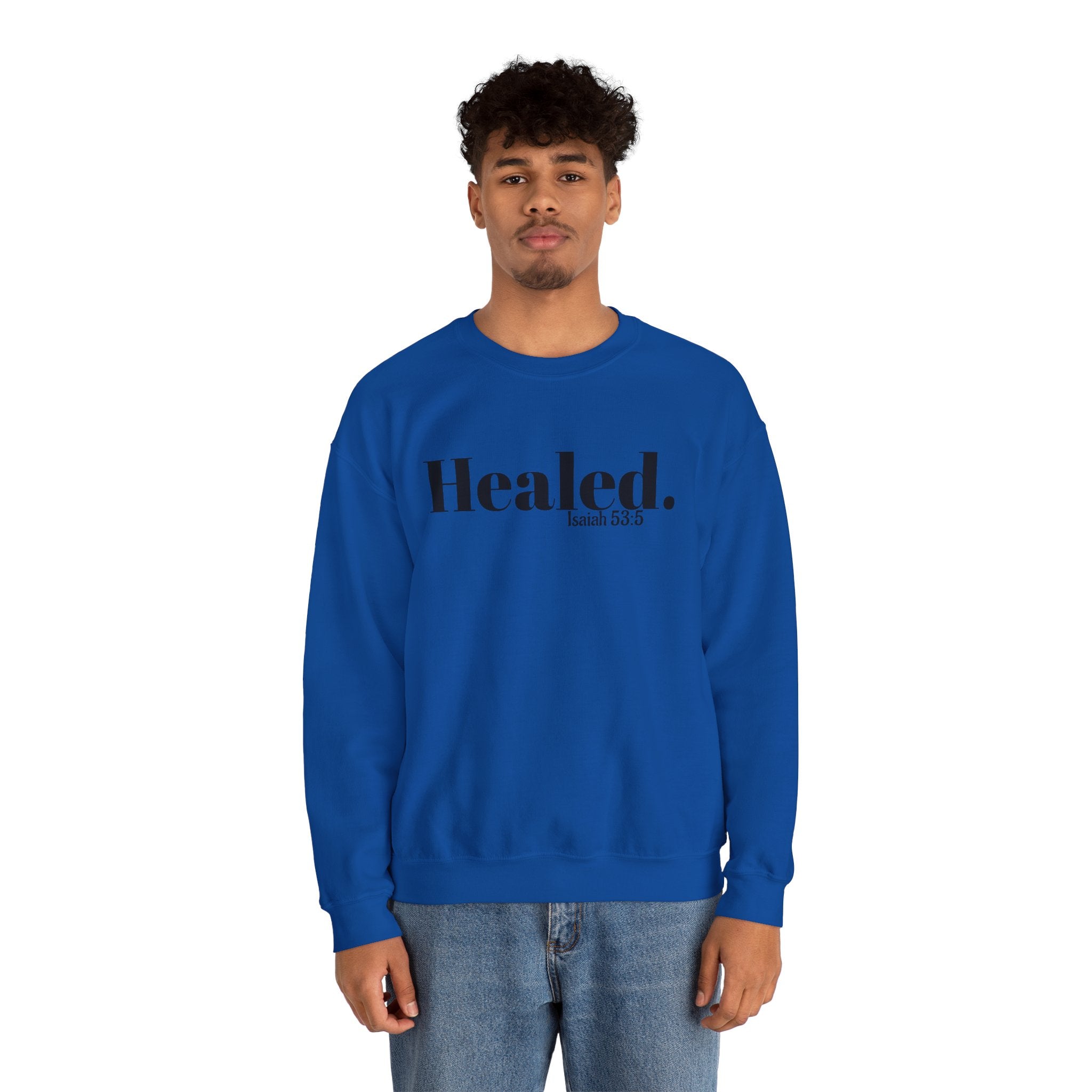 Healed. And Renewed Unisex Crewneck Sweatshirt