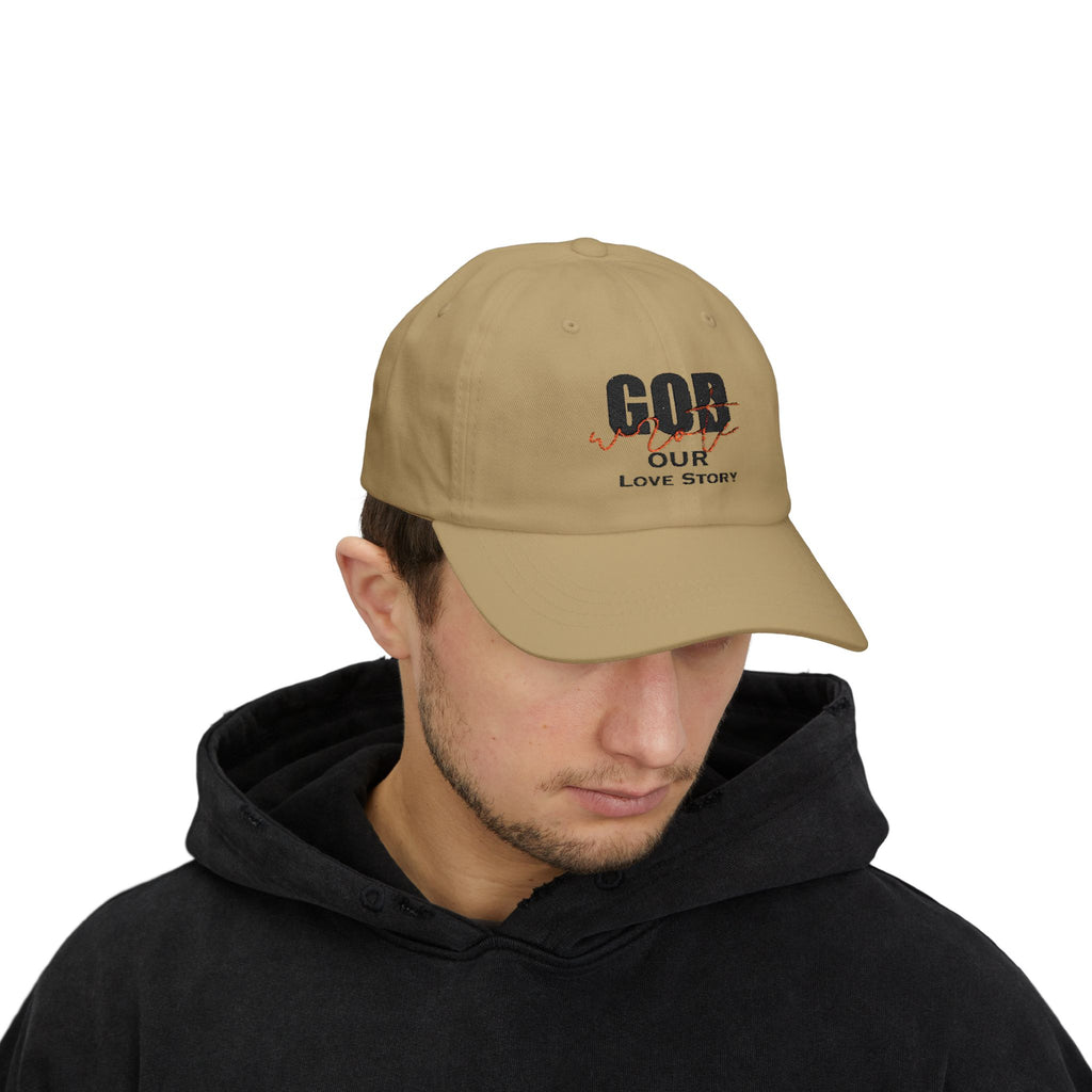 God Wrote Our Love Story Couple's Embroidery Baseball Hat