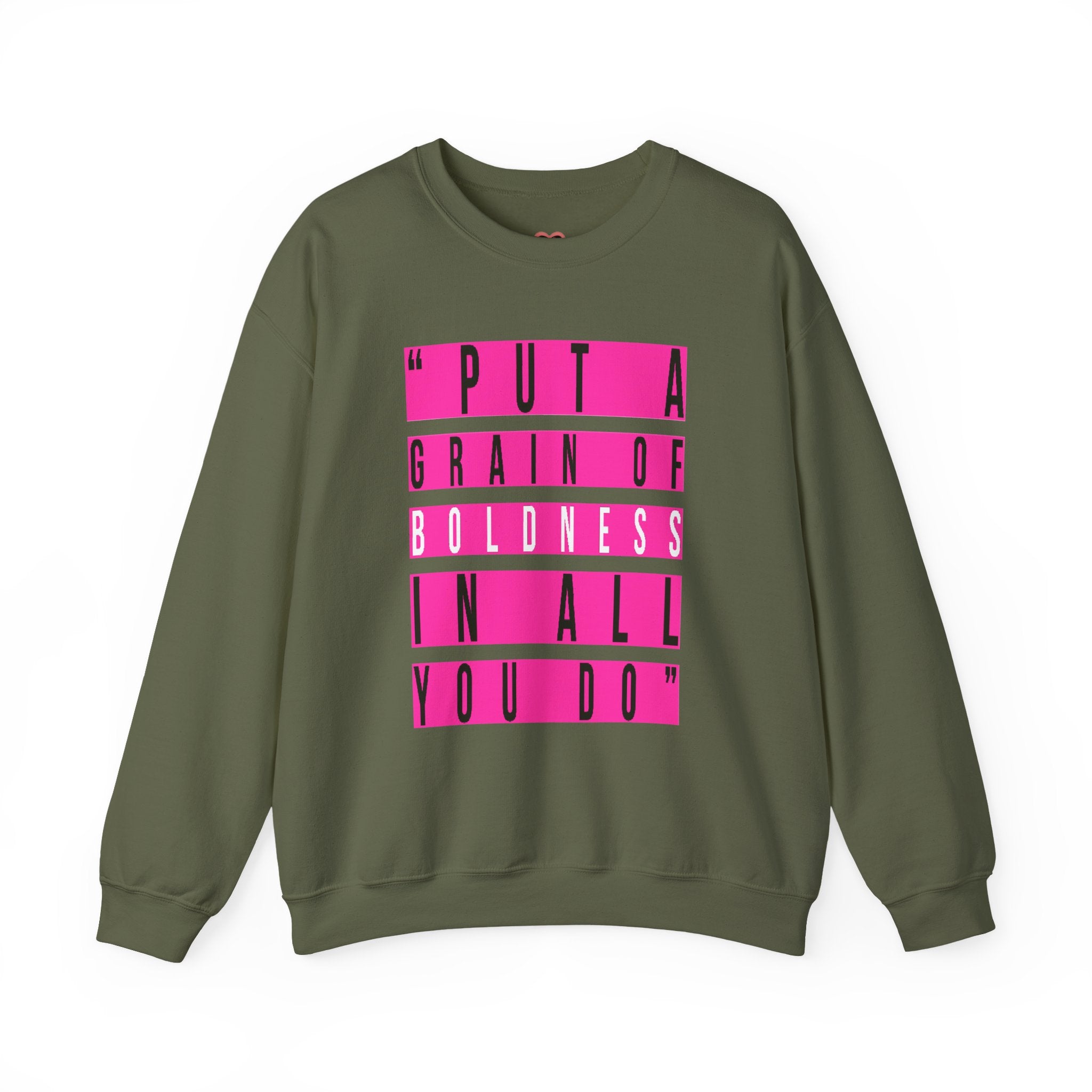 Put A Grain Of Boldness Unisex Crewneck Sweatshirt
