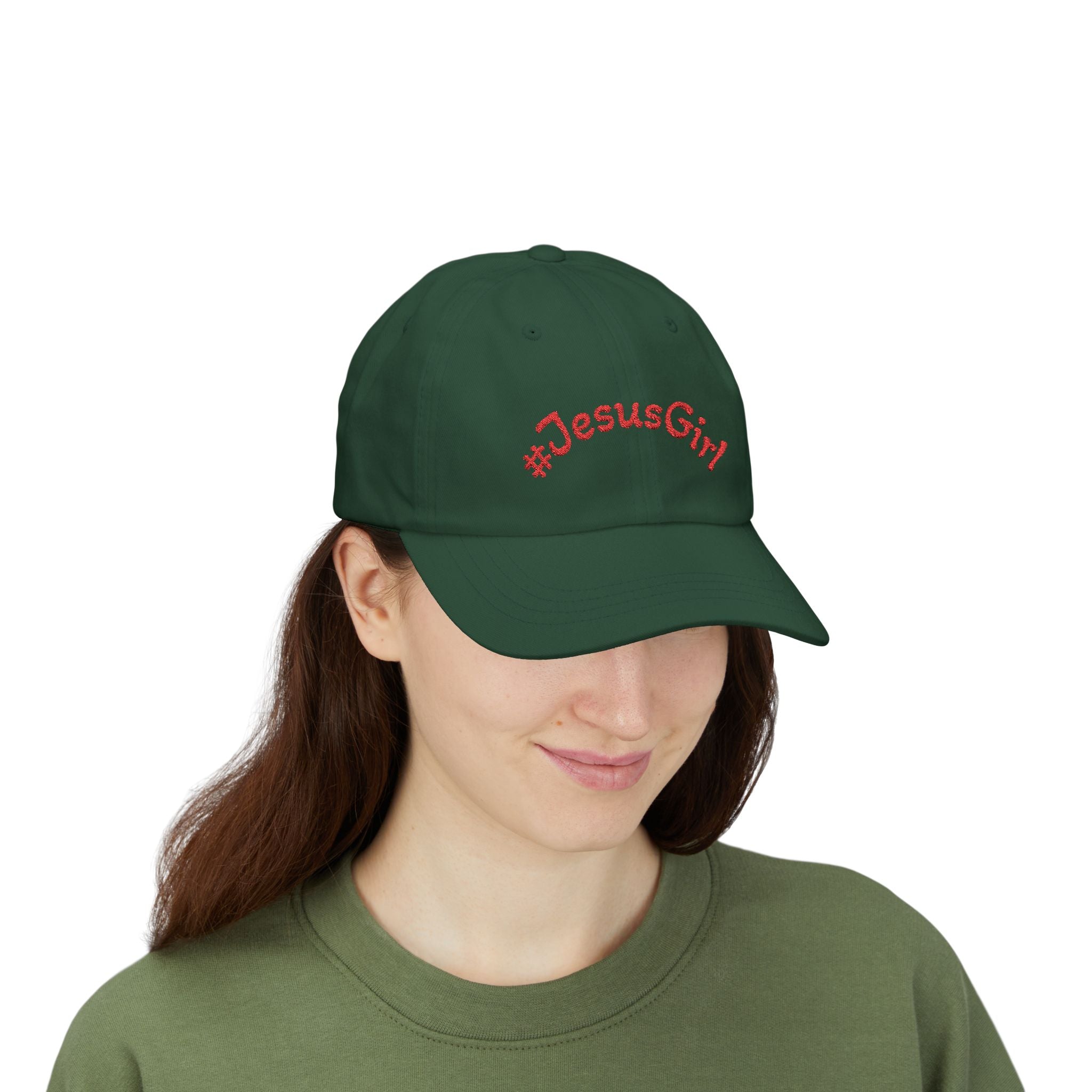 Jesus Girl Classic Dad Cap — Faith-Based Embroidered Baseball Hat