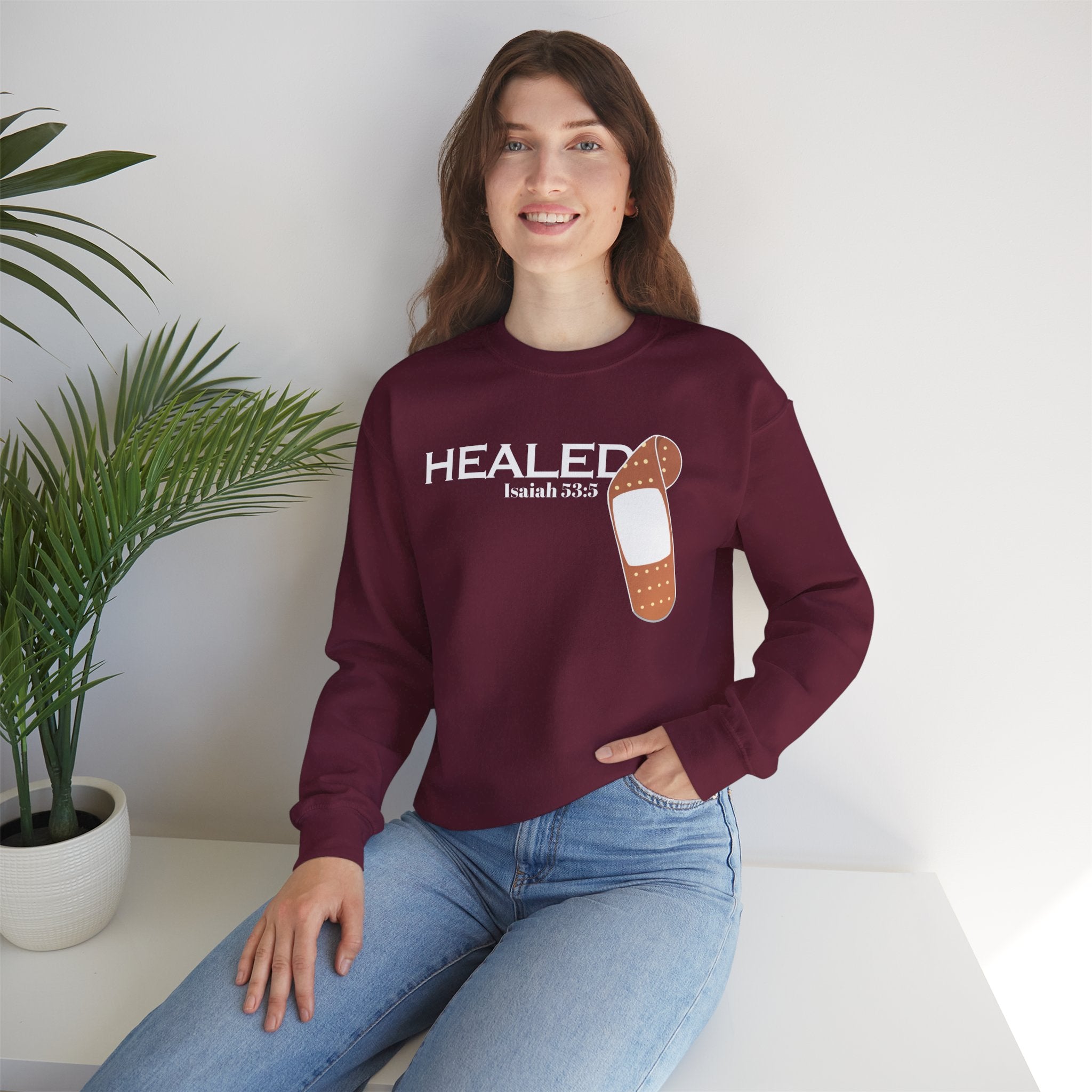 Healing Is Done- Isaiah 53:5 Unisex Sweatshirt