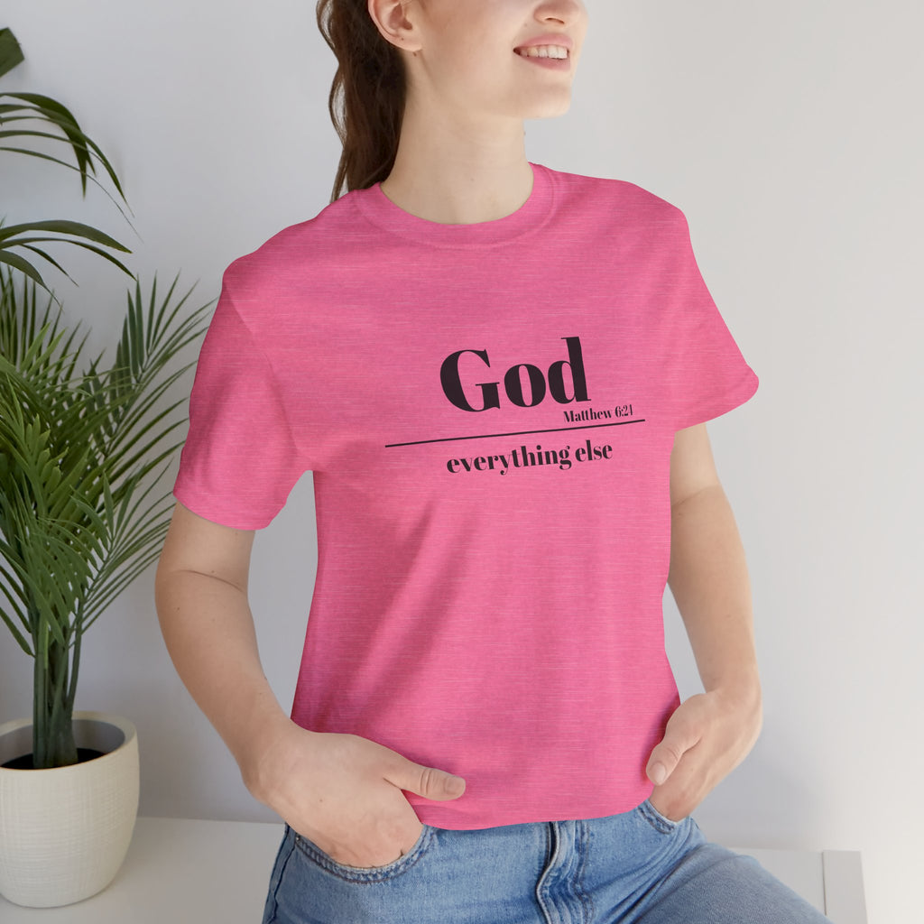 God Then Everything Else Jersey Unisex Tee