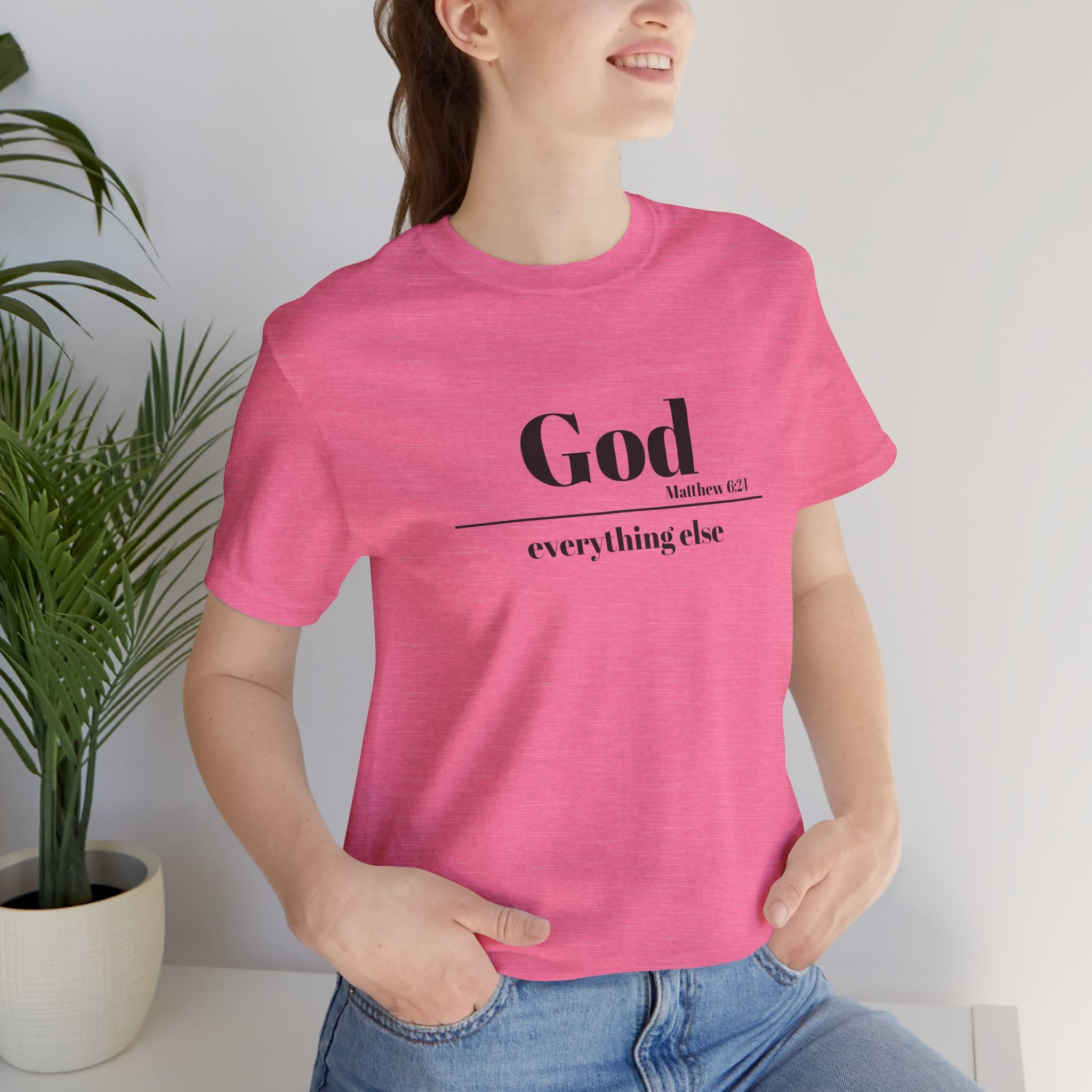 God Then Everything Else Jersey Unisex Tee