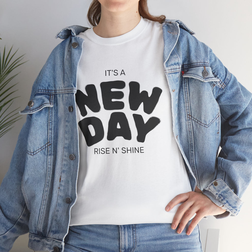 It's a New Day - Renewed And Restored Unisex Heavy Cotton Tee