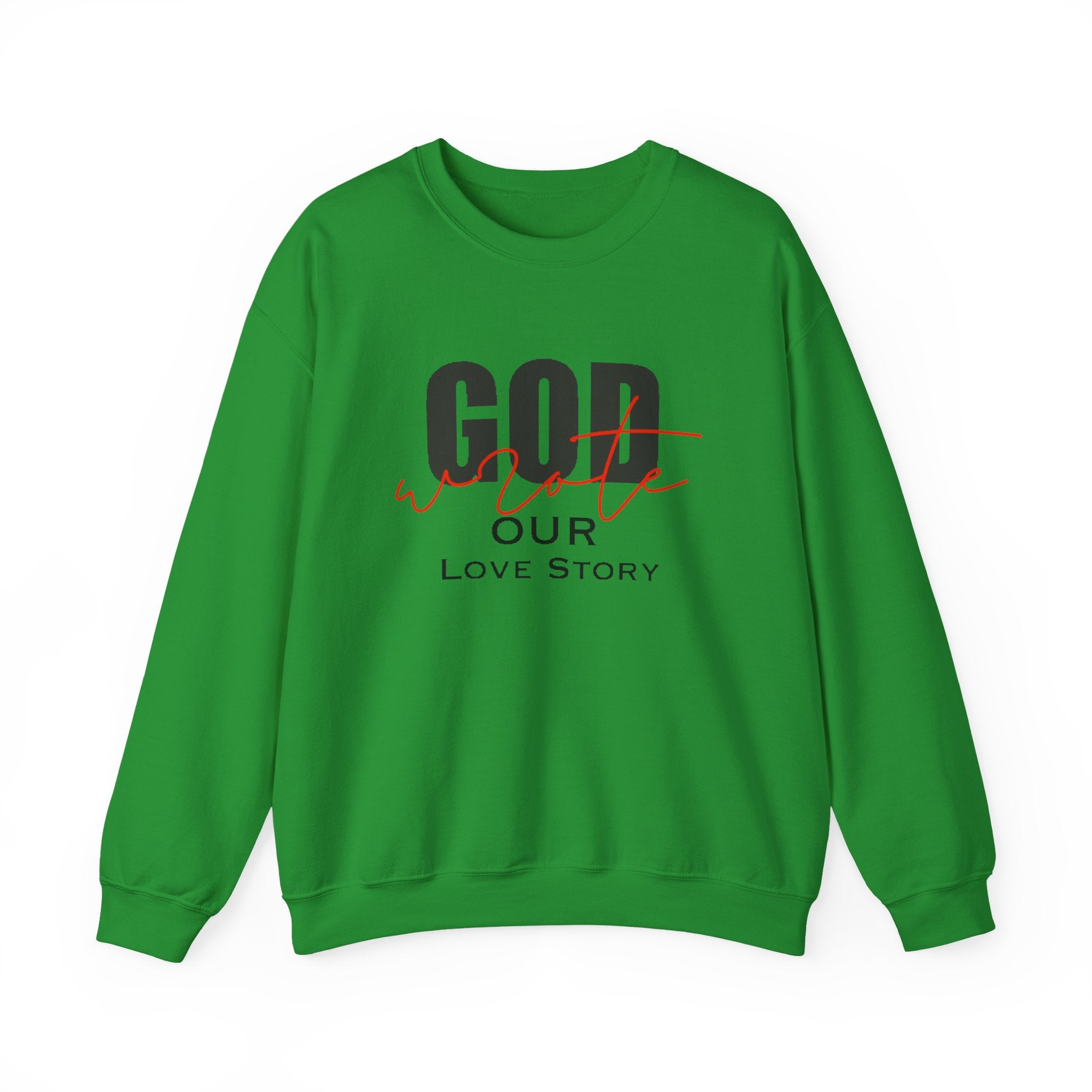 God Wrote Our Love Story Couple's Crewneck Sweatshirt
