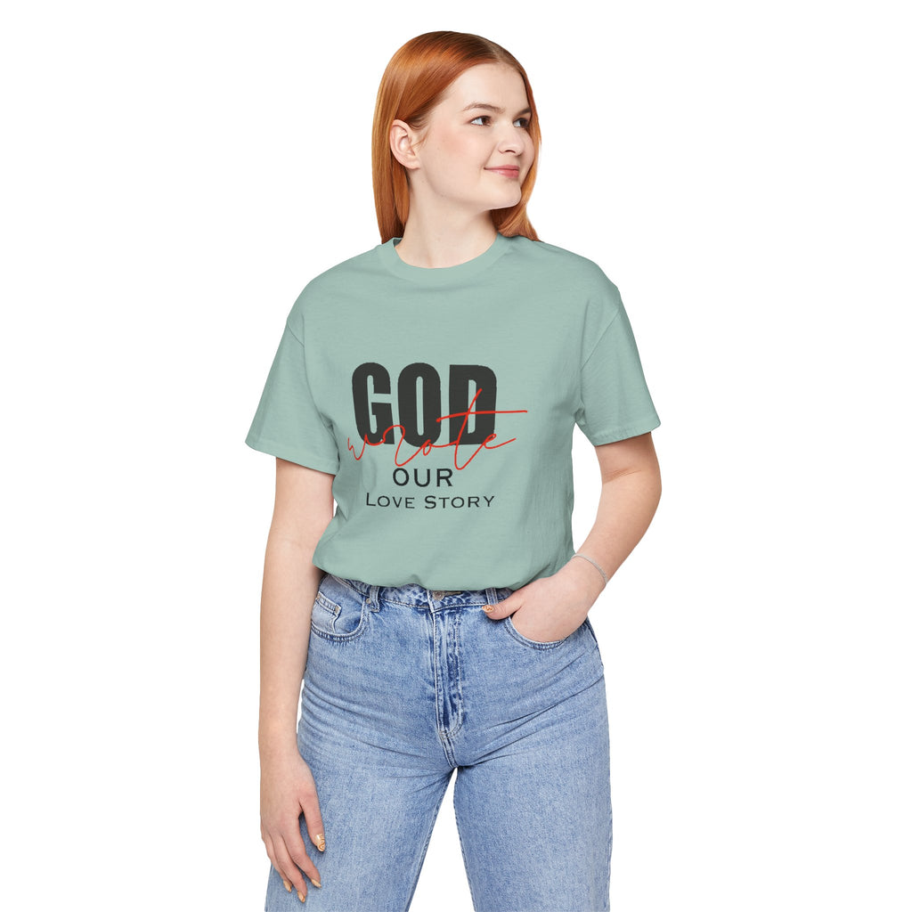 God Wrote Our Love Story Couple's T-Shirt
