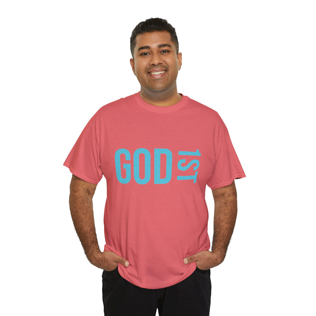 God 1st- Then Me Unisex Heavy Cotton Tee