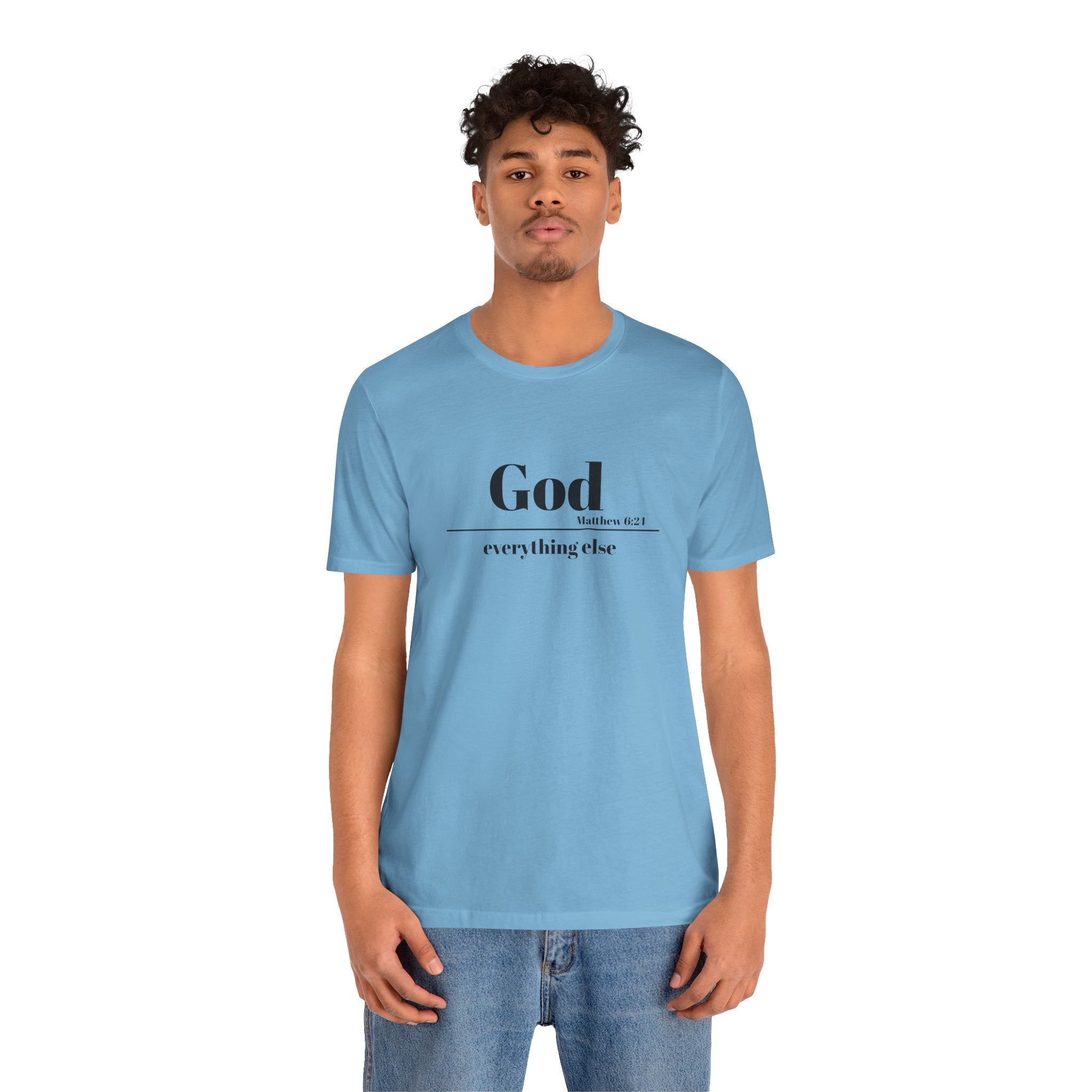 God Then Everything Else Jersey Unisex Tee