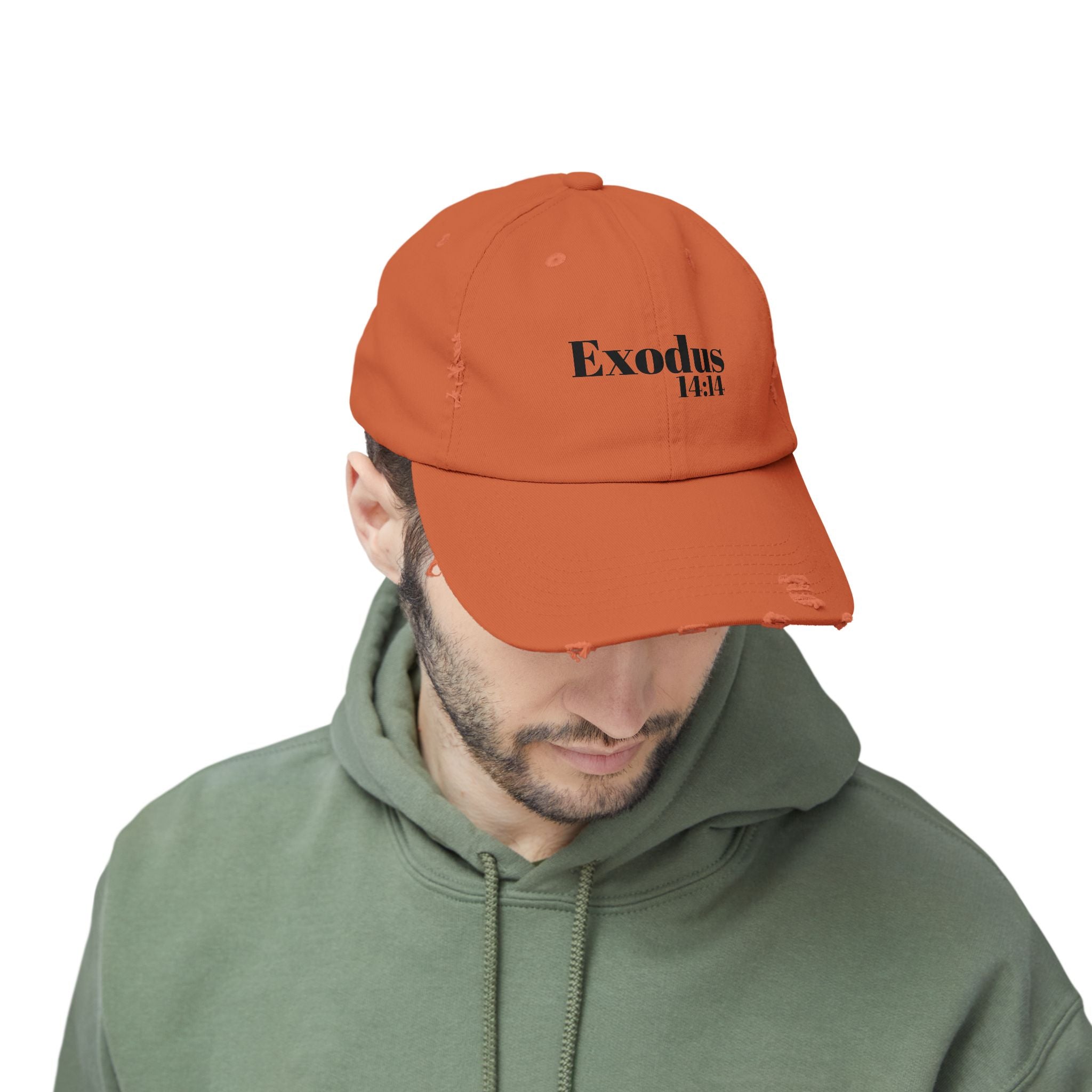 Exodus 14:14 God Will Fight For You Distressed Hat