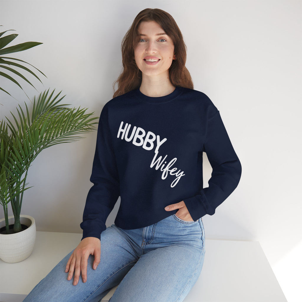 Hubby Wifey Crewneck Couple’s Sweatshirt