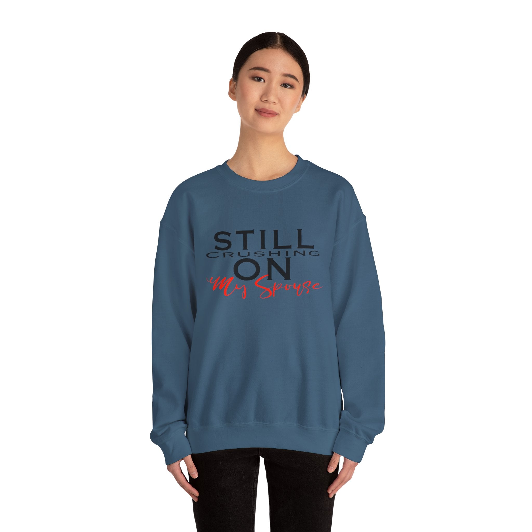 Still Crushing On My Spouse Couple's Crewneck Sweatshirt