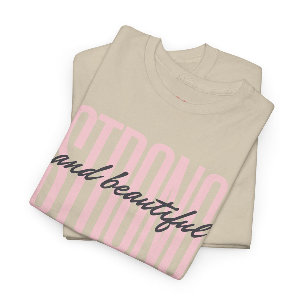 Strong and Beautiful In Christ Faith Graphic Tee