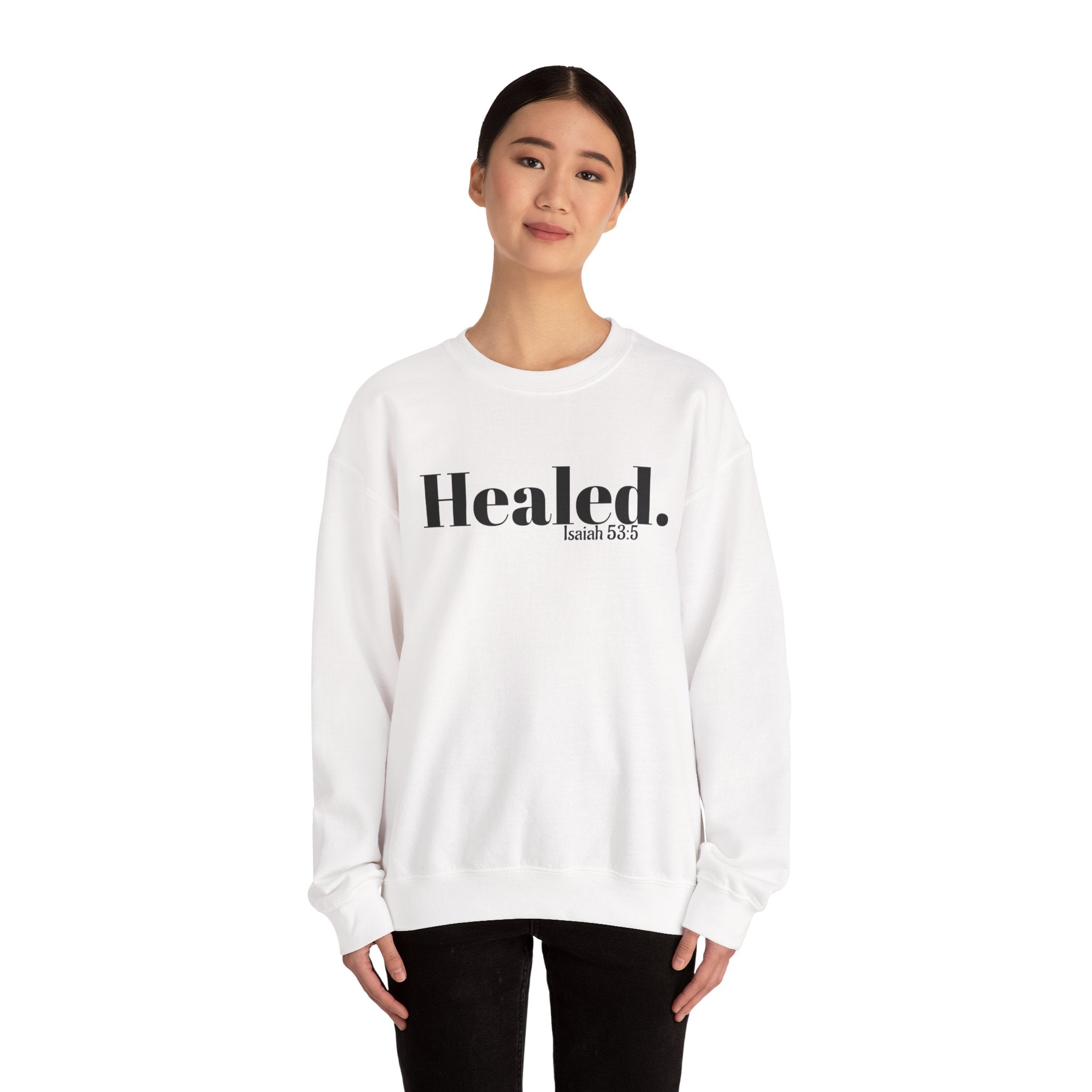 Healed. And Renewed Unisex Crewneck Sweatshirt