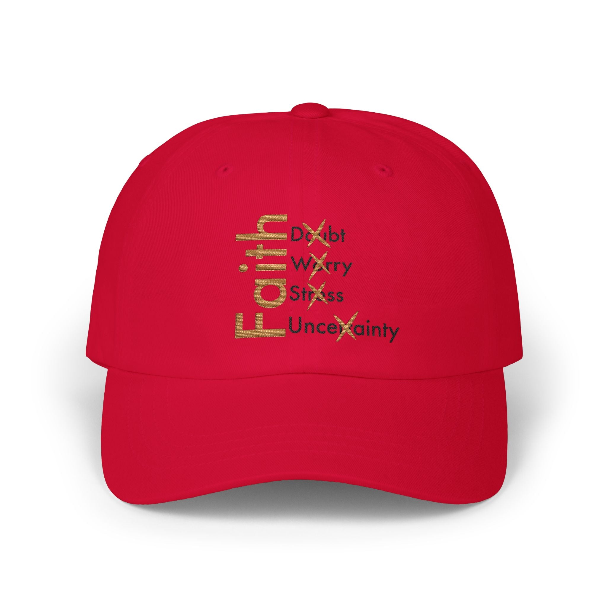 Have Faith And Don't Worry Embroidered Dad Cap