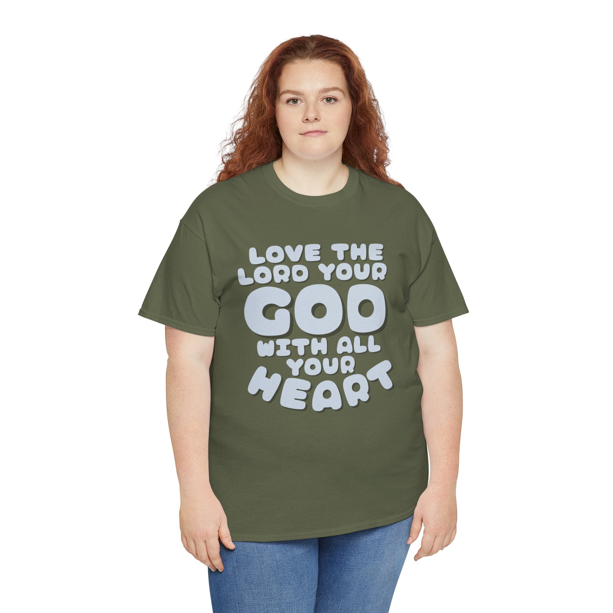 Love The Lord Your God With All Your Heart Scripture T-Shirt