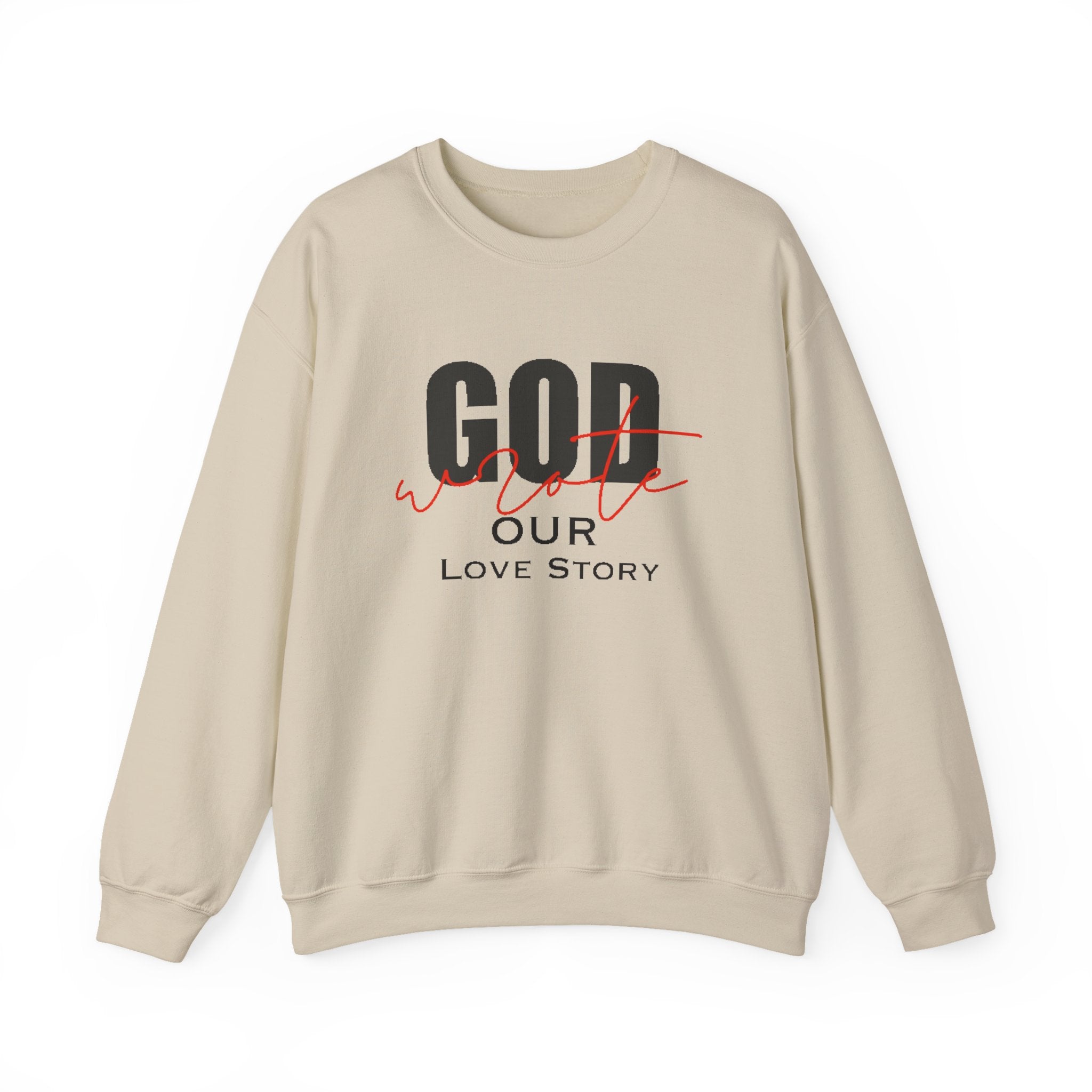 God Wrote Our Love Story Couple's Crewneck Sweatshirt