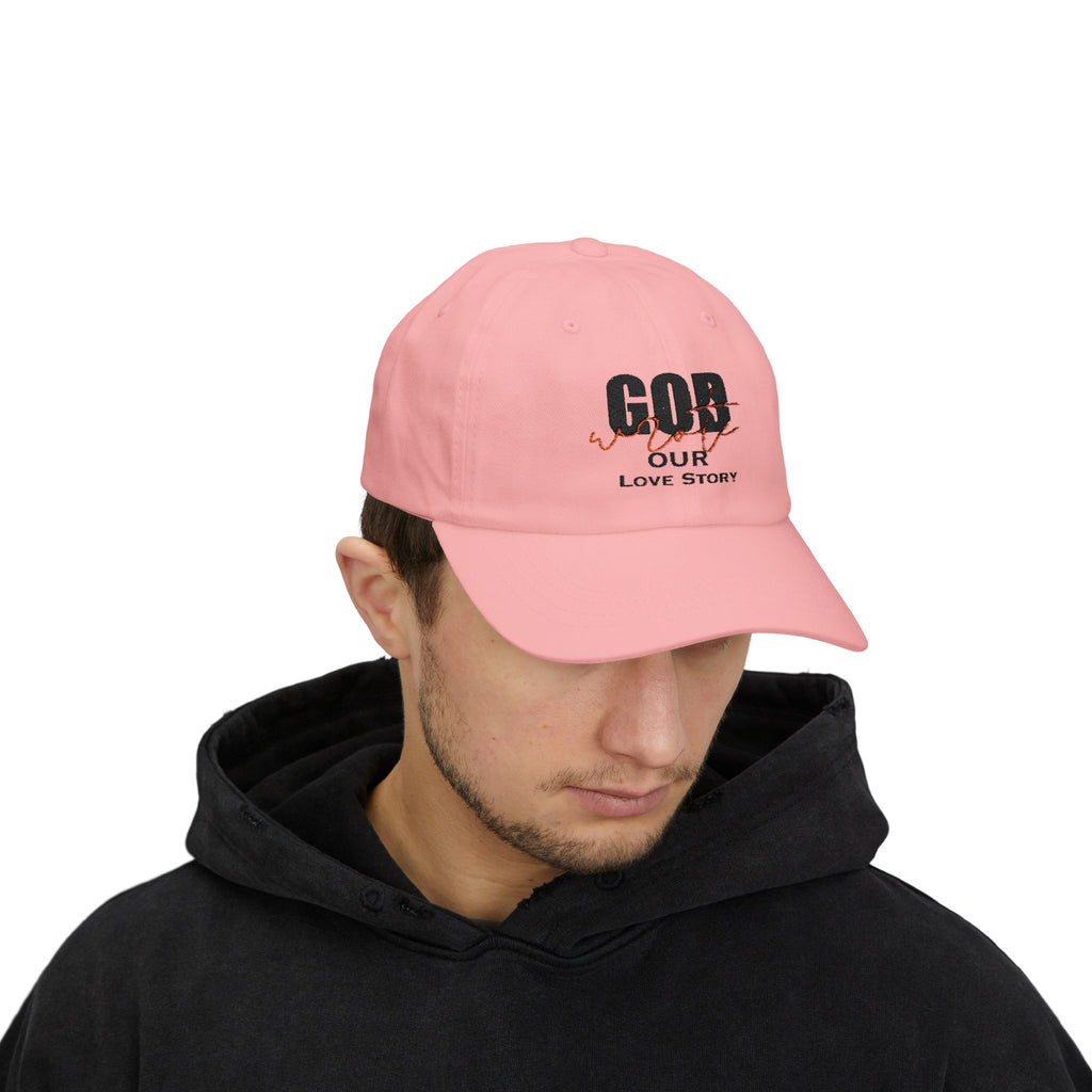 God Wrote Our Love Story Couple's Embroidery Baseball Hat
