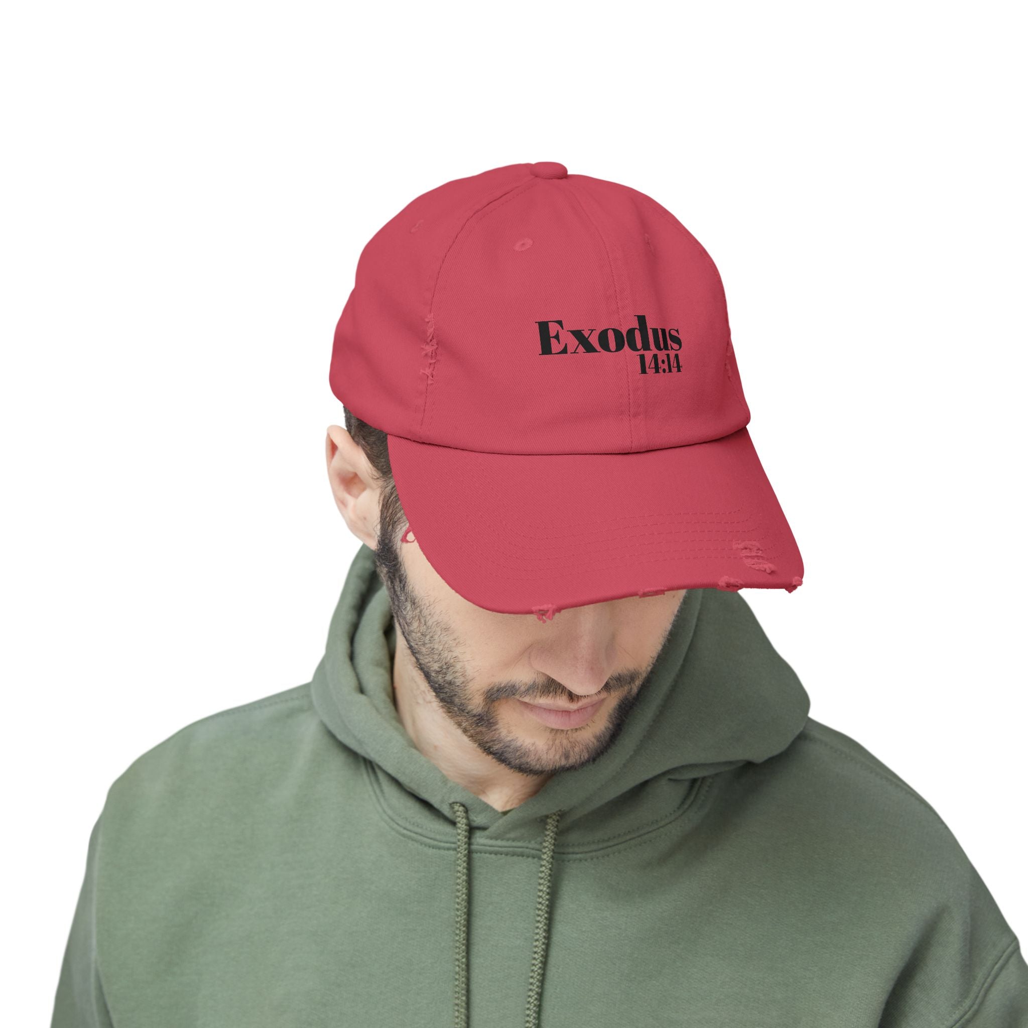 Exodus 14:14 God Will Fight For You Distressed Hat