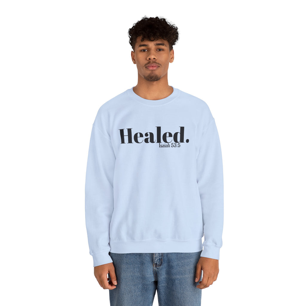 Healed. And Renewed Unisex Crewneck Sweatshirt