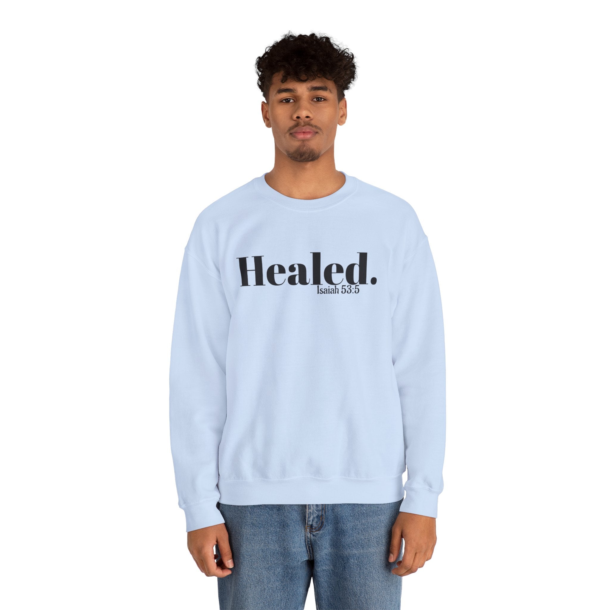 Healed. And Renewed Unisex Crewneck Sweatshirt