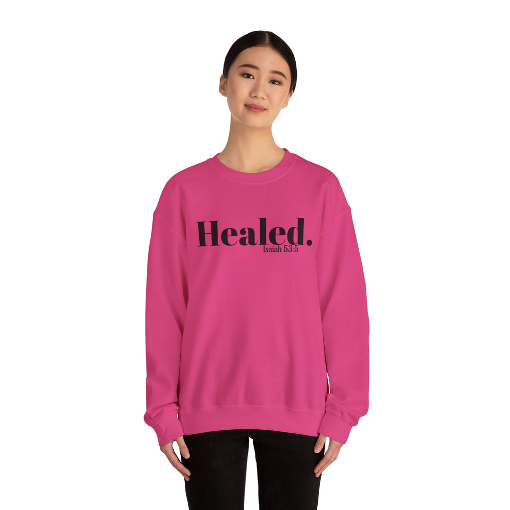 Healed. And Renewed Unisex Crewneck Sweatshirt