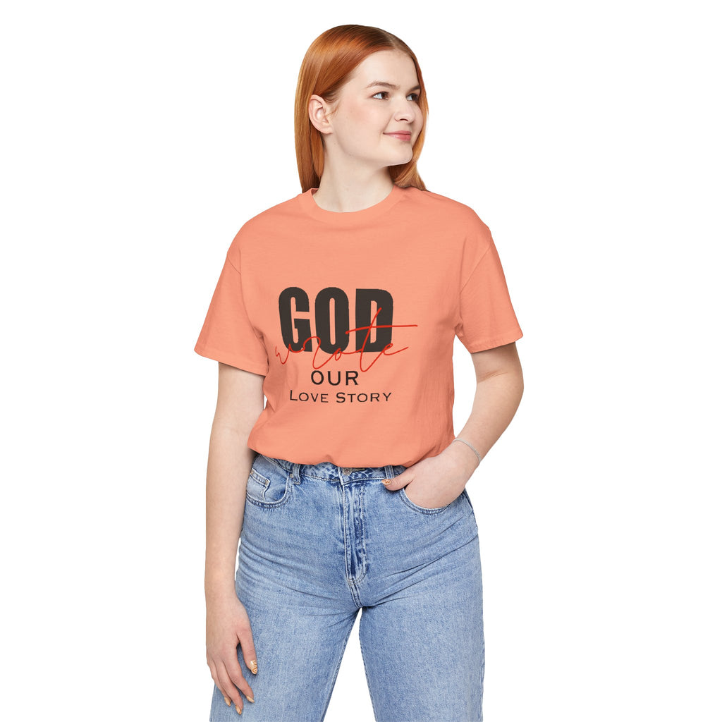God Wrote Our Love Story Couple's T-Shirt