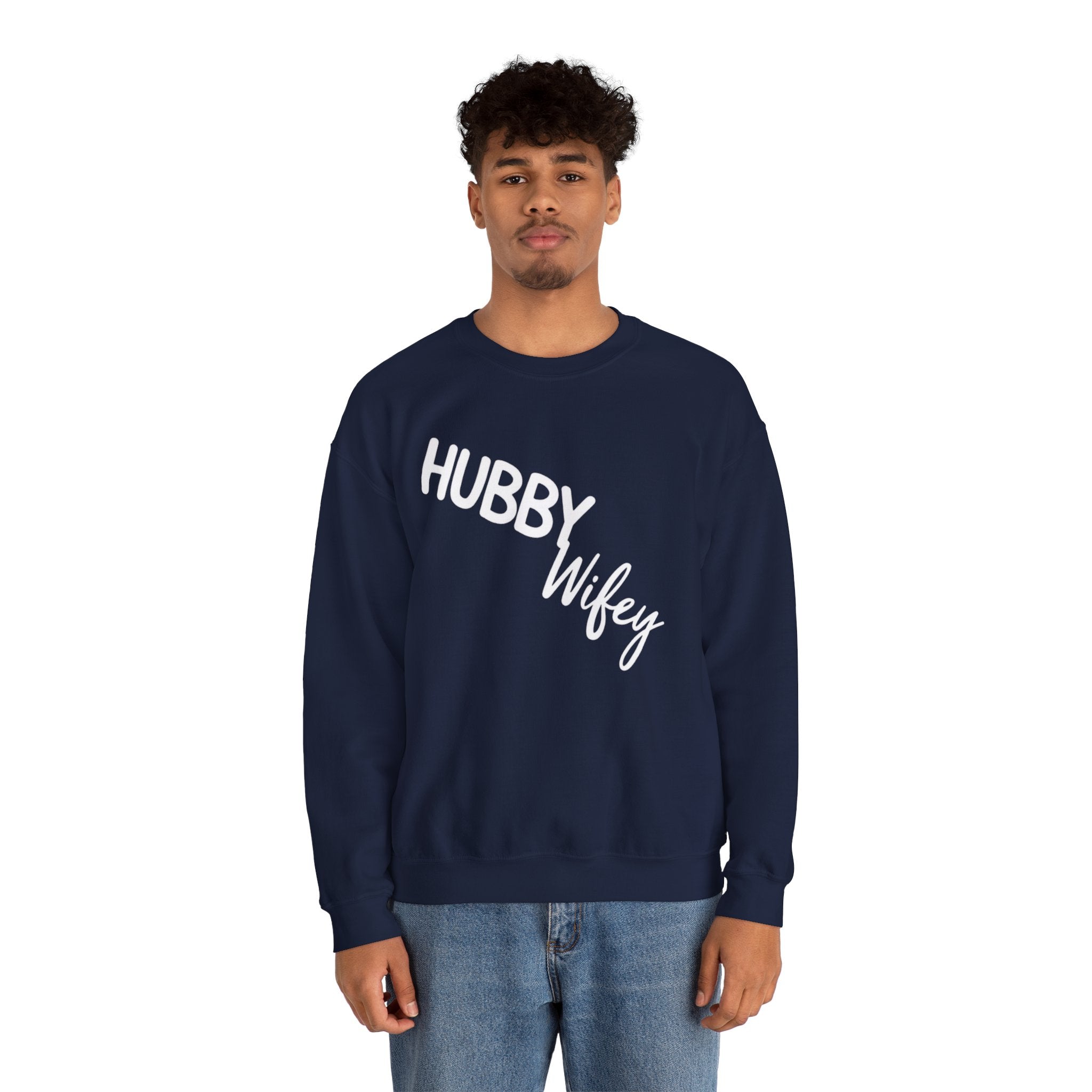 Hubby Wifey Crewneck Couple’s Sweatshirt
