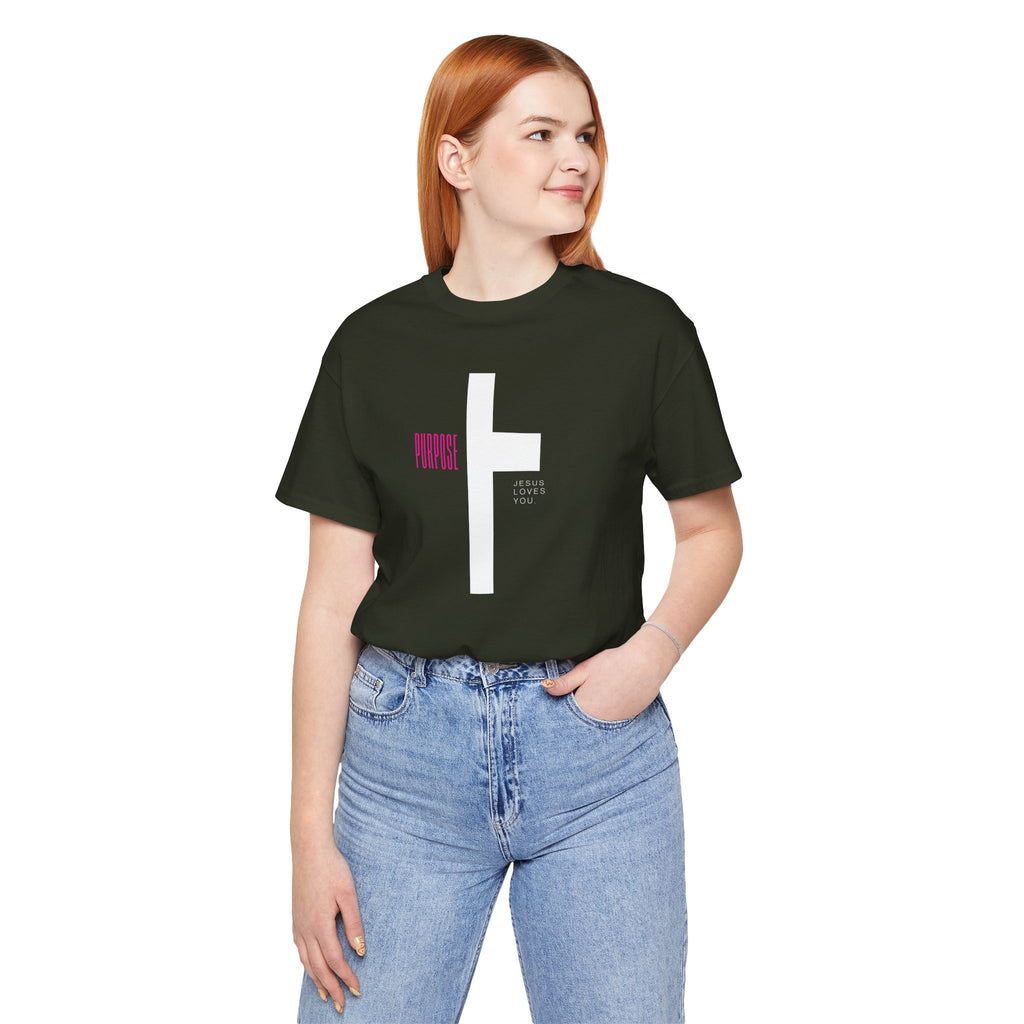 Walk With A Purpose Cross Graphic T-Shirt