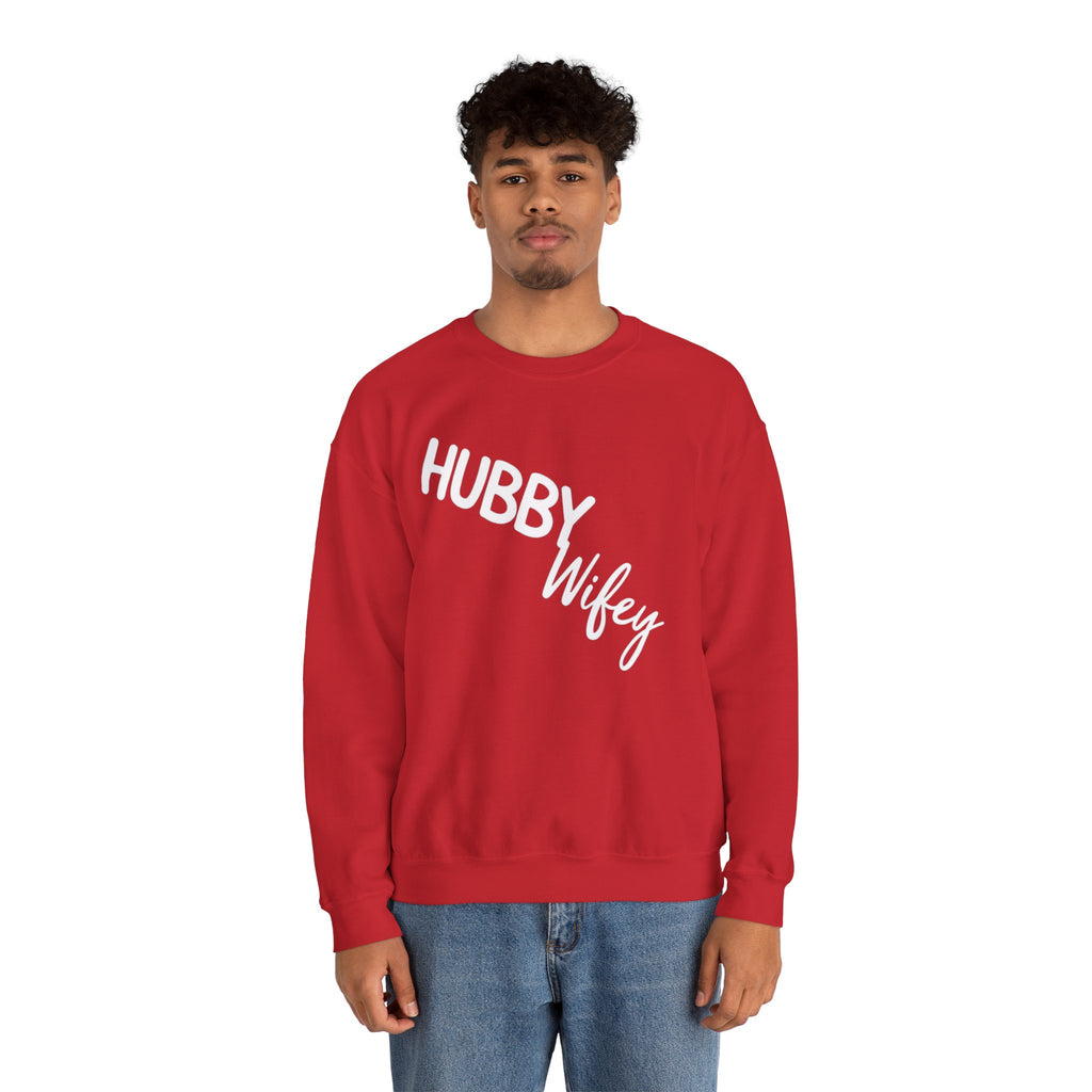 Hubby Wifey Crewneck Couple’s Sweatshirt