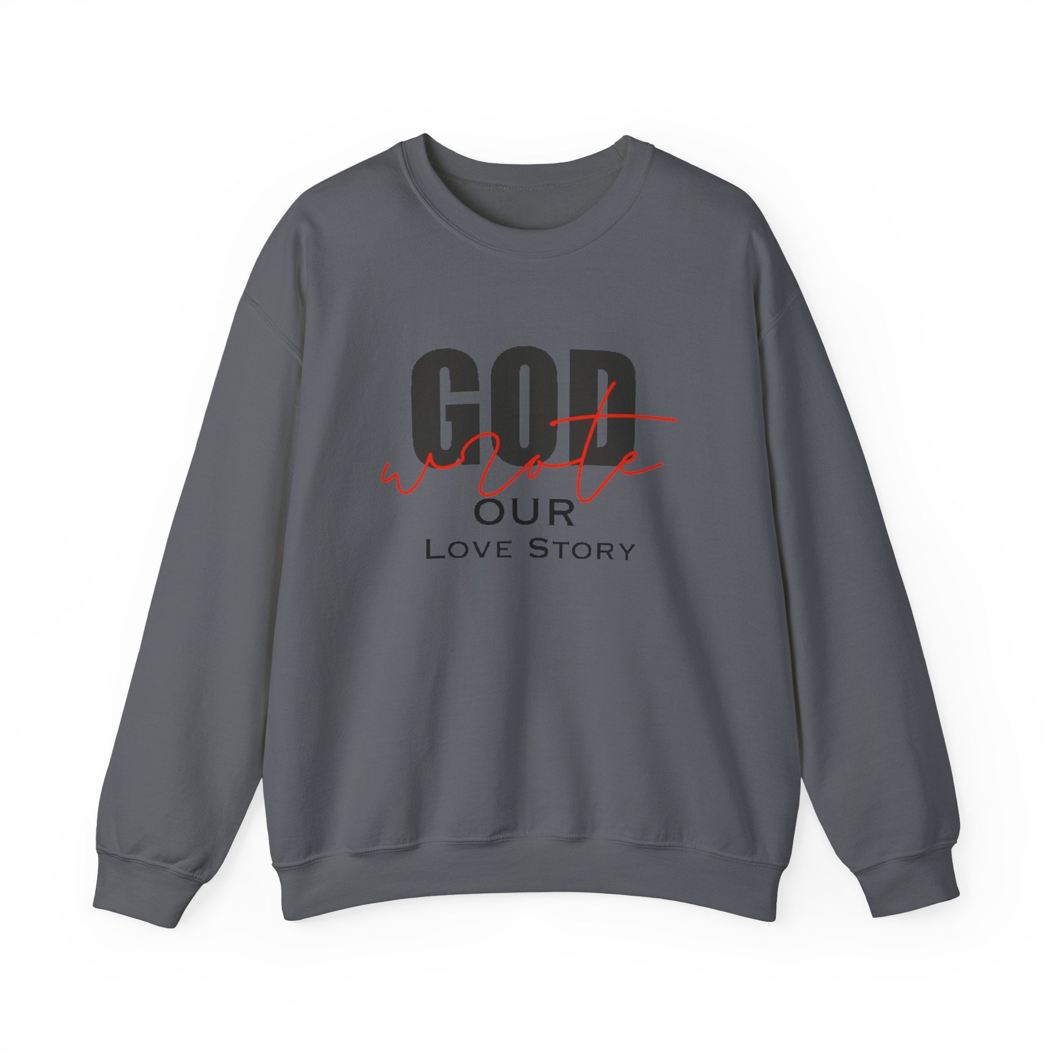 God Wrote Our Love Story Couple's Crewneck Sweatshirt