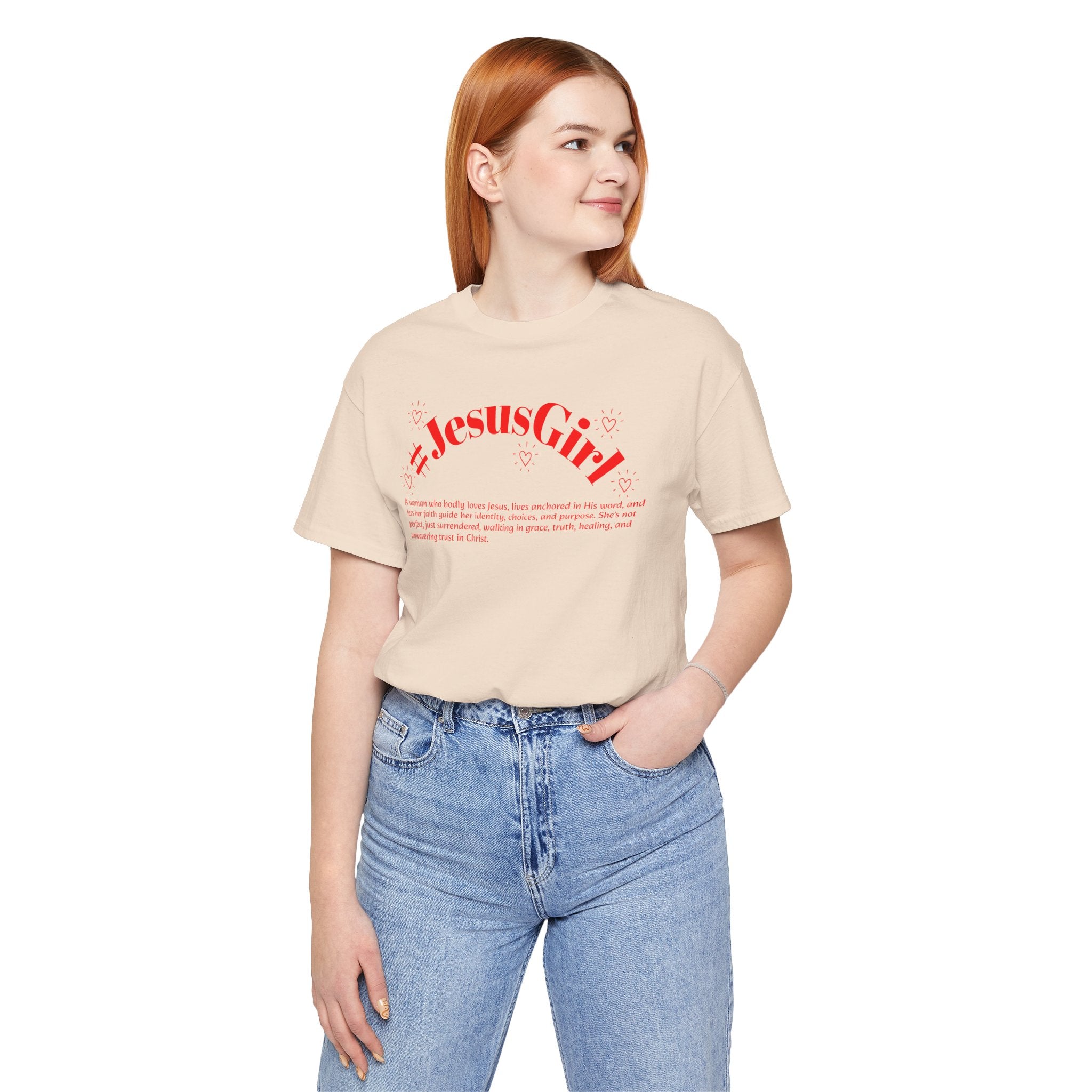 Jesus Girl Definition T-Shirt — #JesusGirl Faith Tee