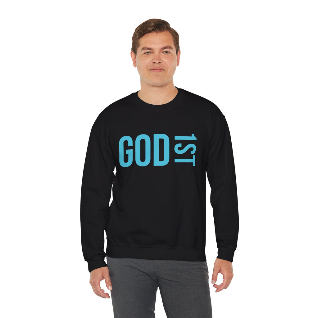 God 1st -Then Me Unisex Crewneck Sweatshirt