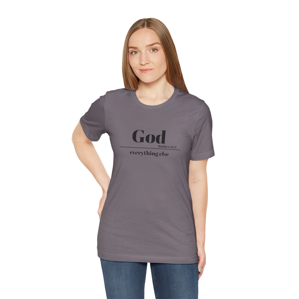 God Then Everything Else Jersey Unisex Tee